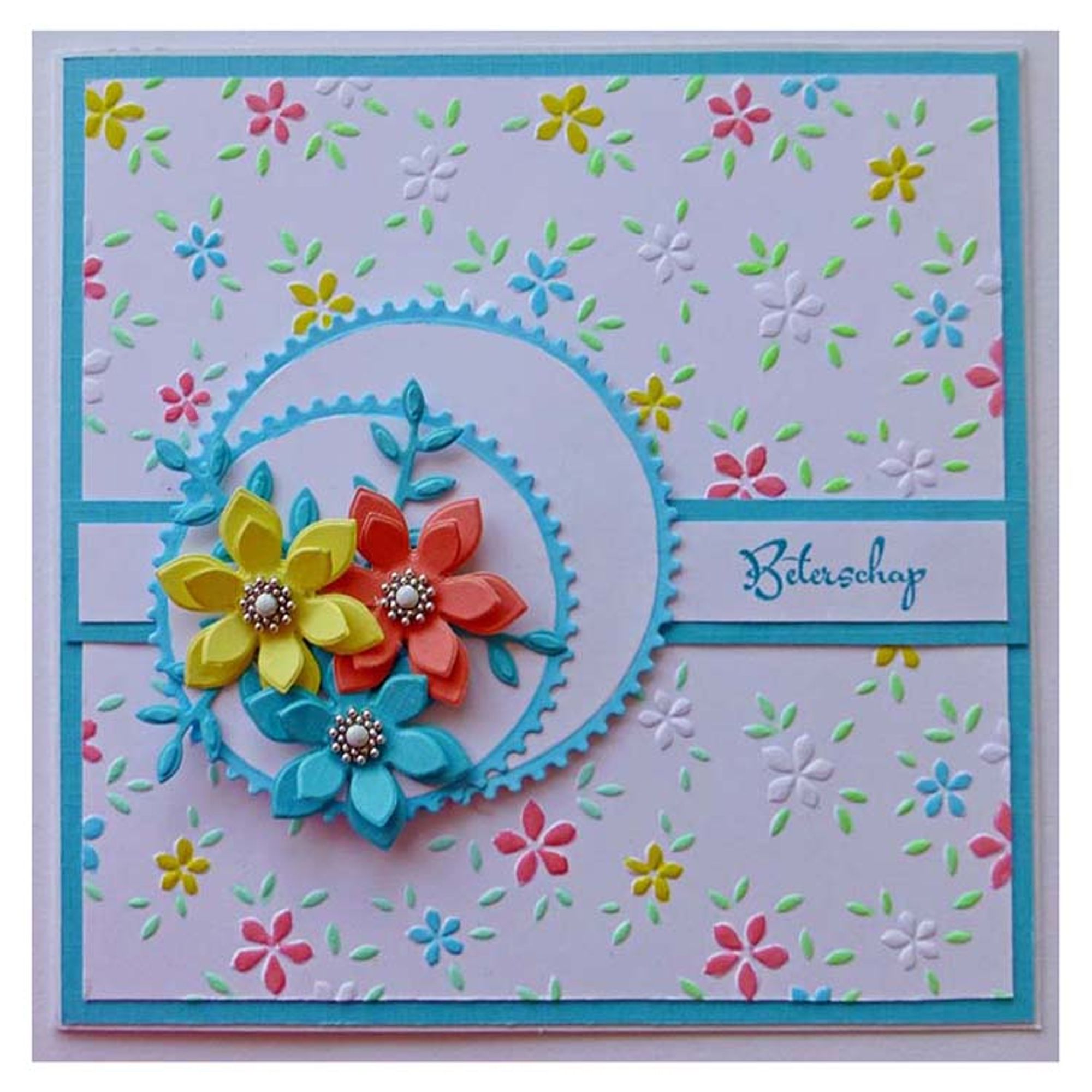 Nellie's Choice 6 x 6 Embossing Folder Small Flowers