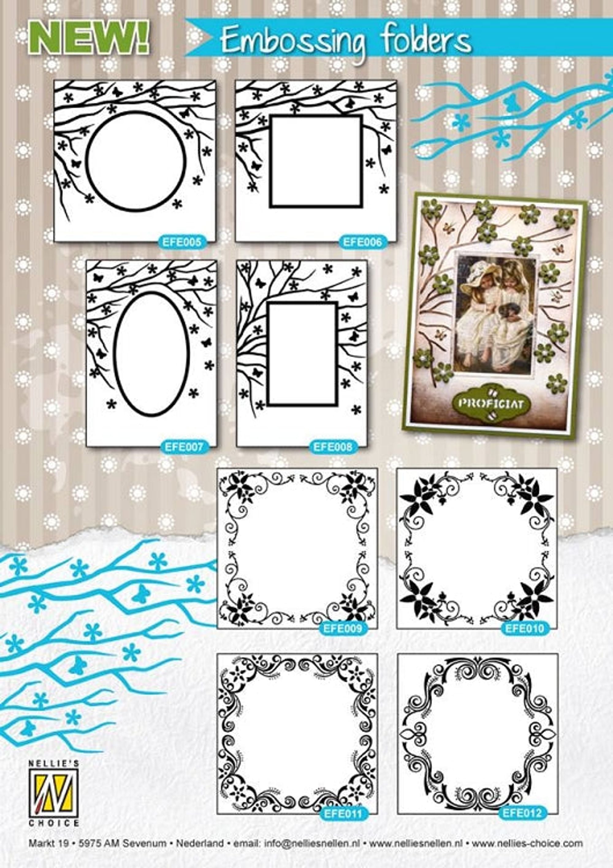 Embossing Folder - Spring in the air (Oval)
