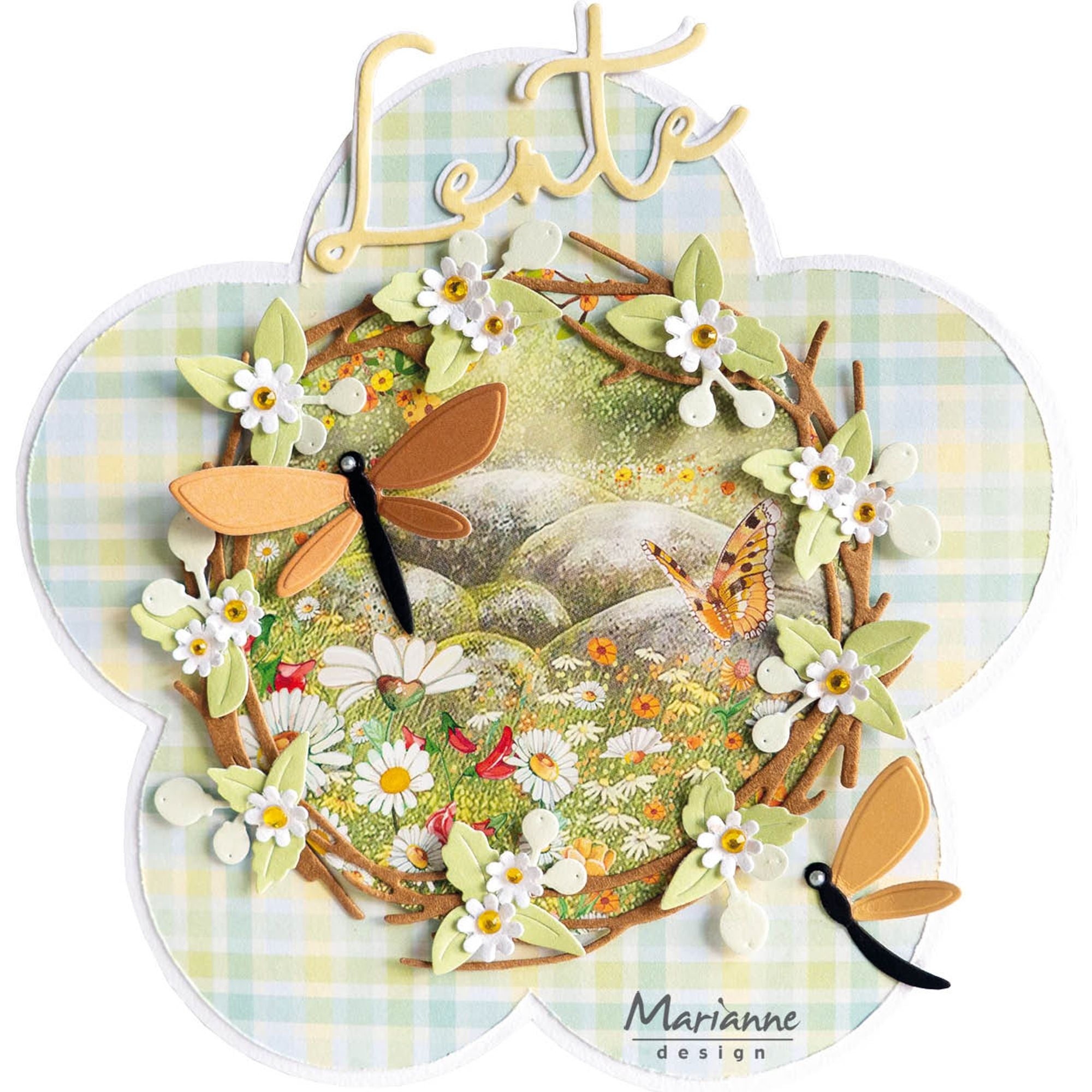 Marianne Design A4 Cutting Sheet - Spring Wishes - Butterflies