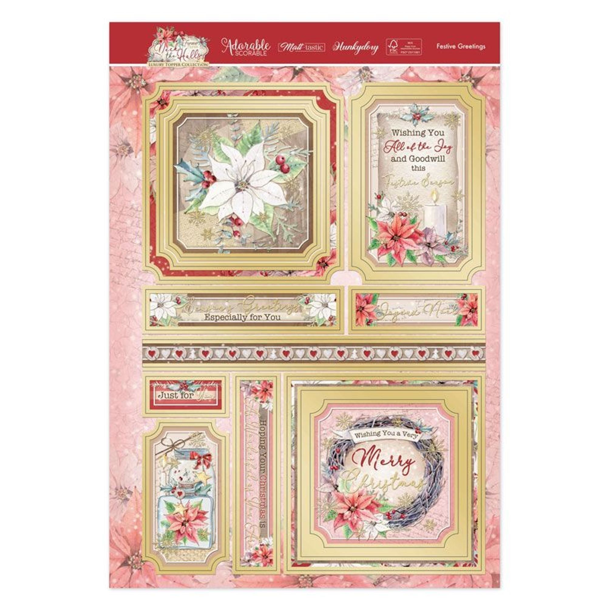 Festive Greetings Luxury Topper Set