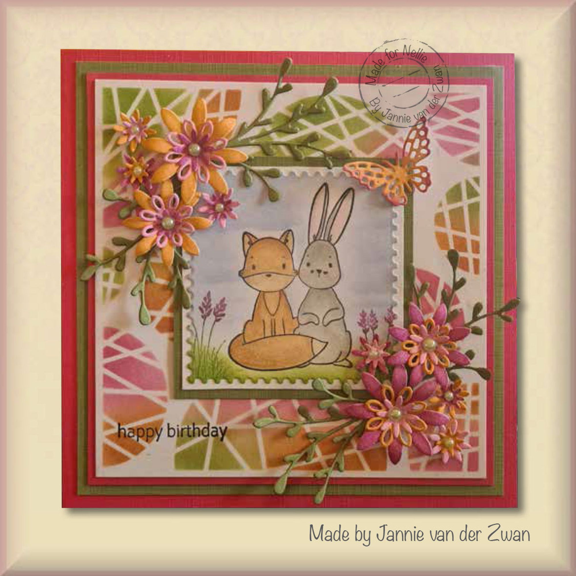 Nellie's Choice Clear Stamp Forest Friends-Friends Forever