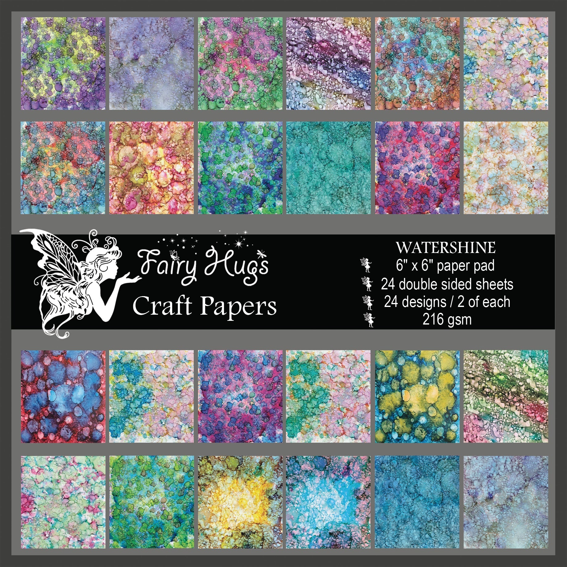 Fairy Hugs - 6" x 6" Paper Pad - Watershine Paper Pad