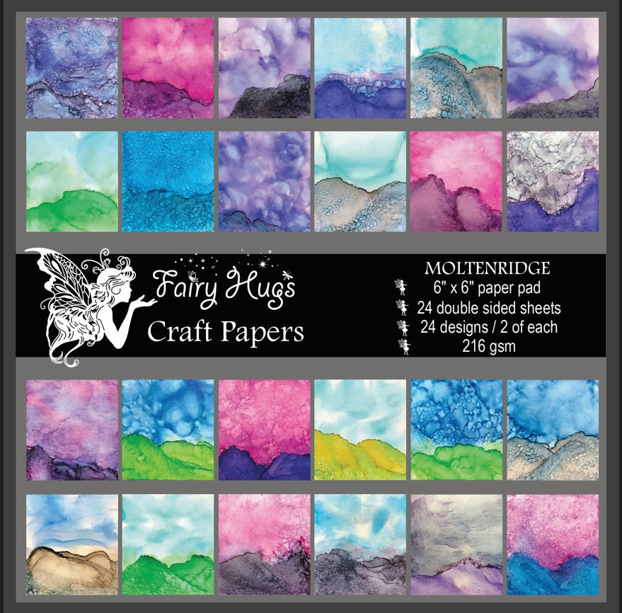 Fairy Hugs - 6" x 6" Paper Pad - Moltenridge Paper Pad