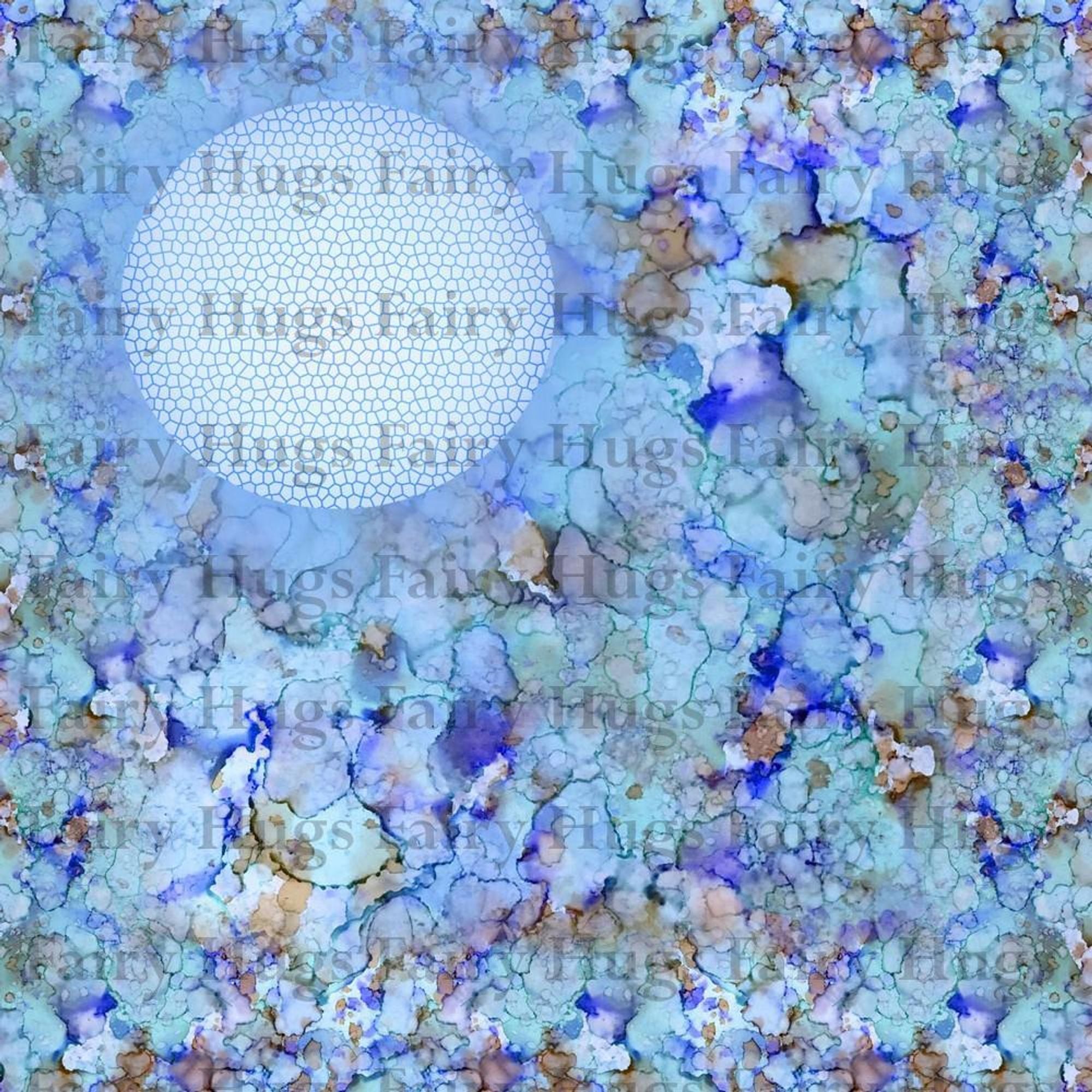 Fairy Hugs - Backgrounds - 6" x 6" - Blue Lagoon