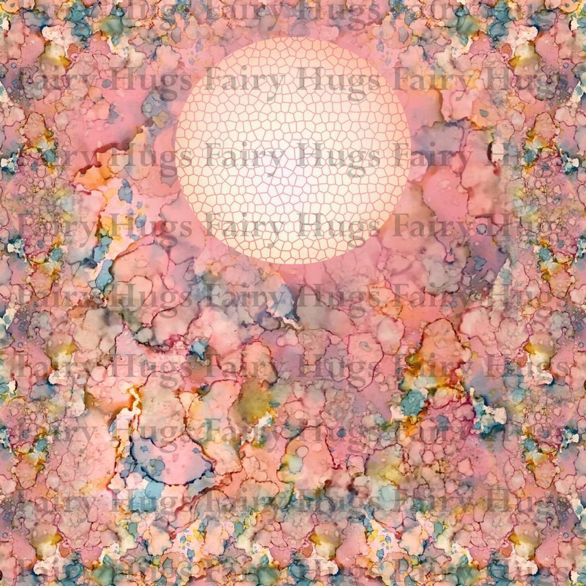 Fairy Hugs - Backgrounds - 6" x 6" - Bubble Gum