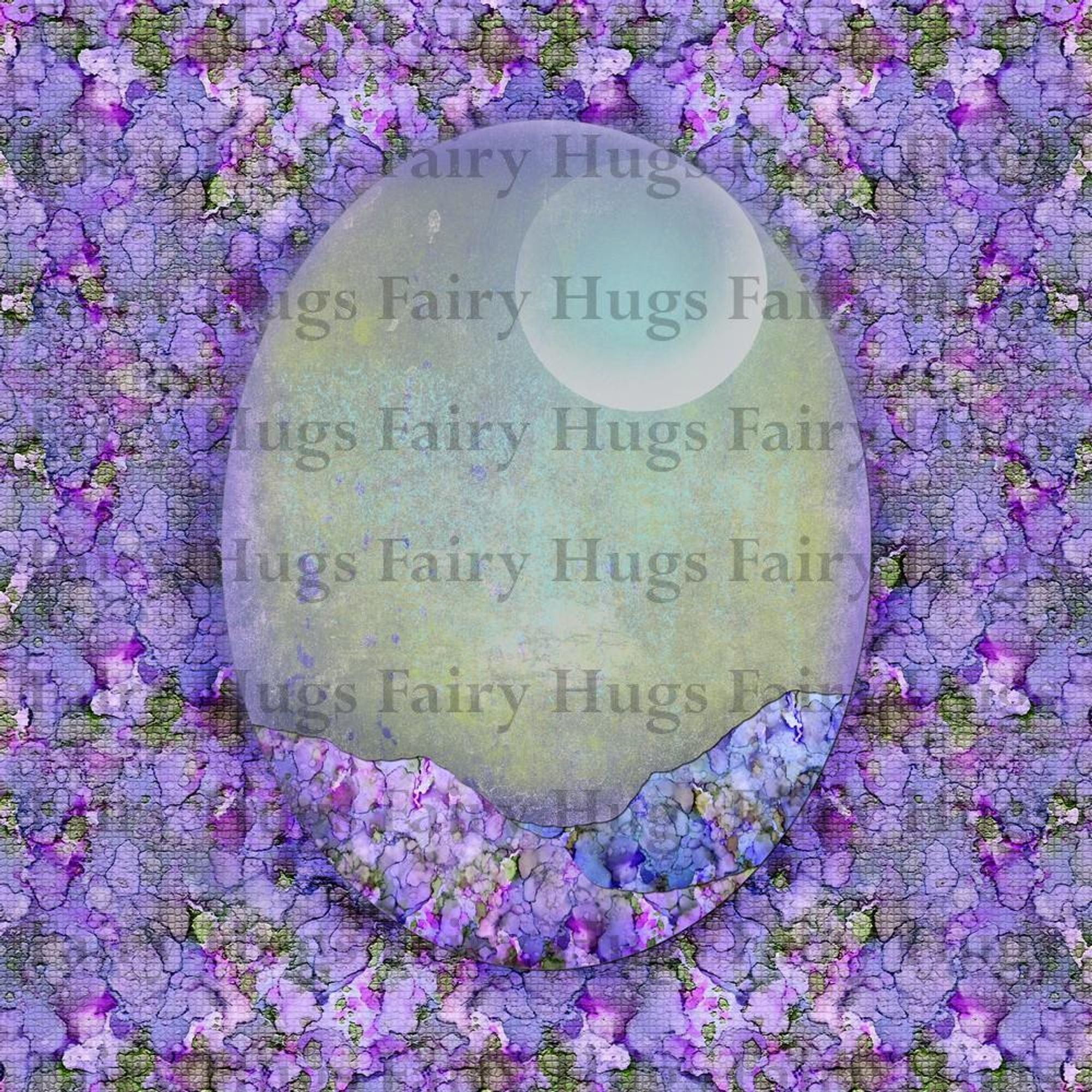 Fairy Hugs - Backgrounds - 6" x 6" - Purple Fairy