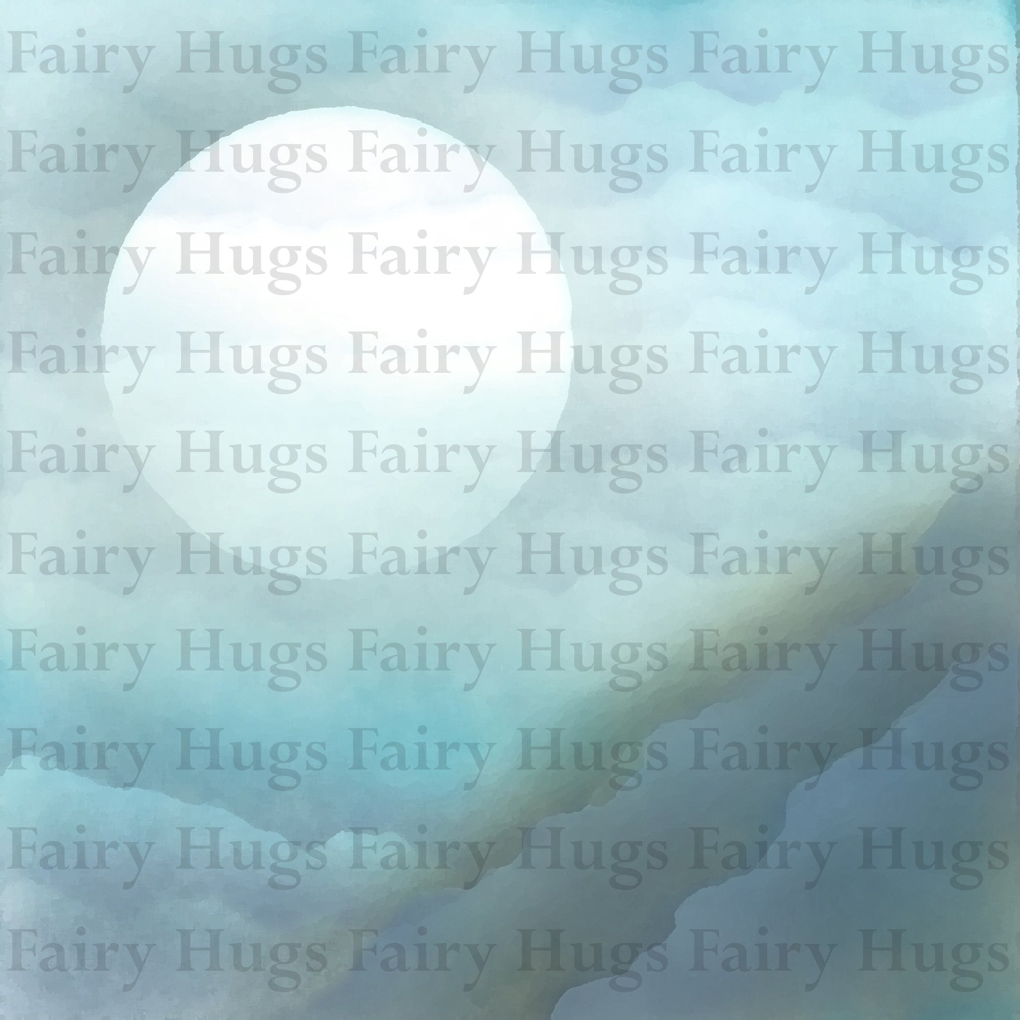 Fairy Hugs - Backgrounds - 6" x 6" - Cliff View