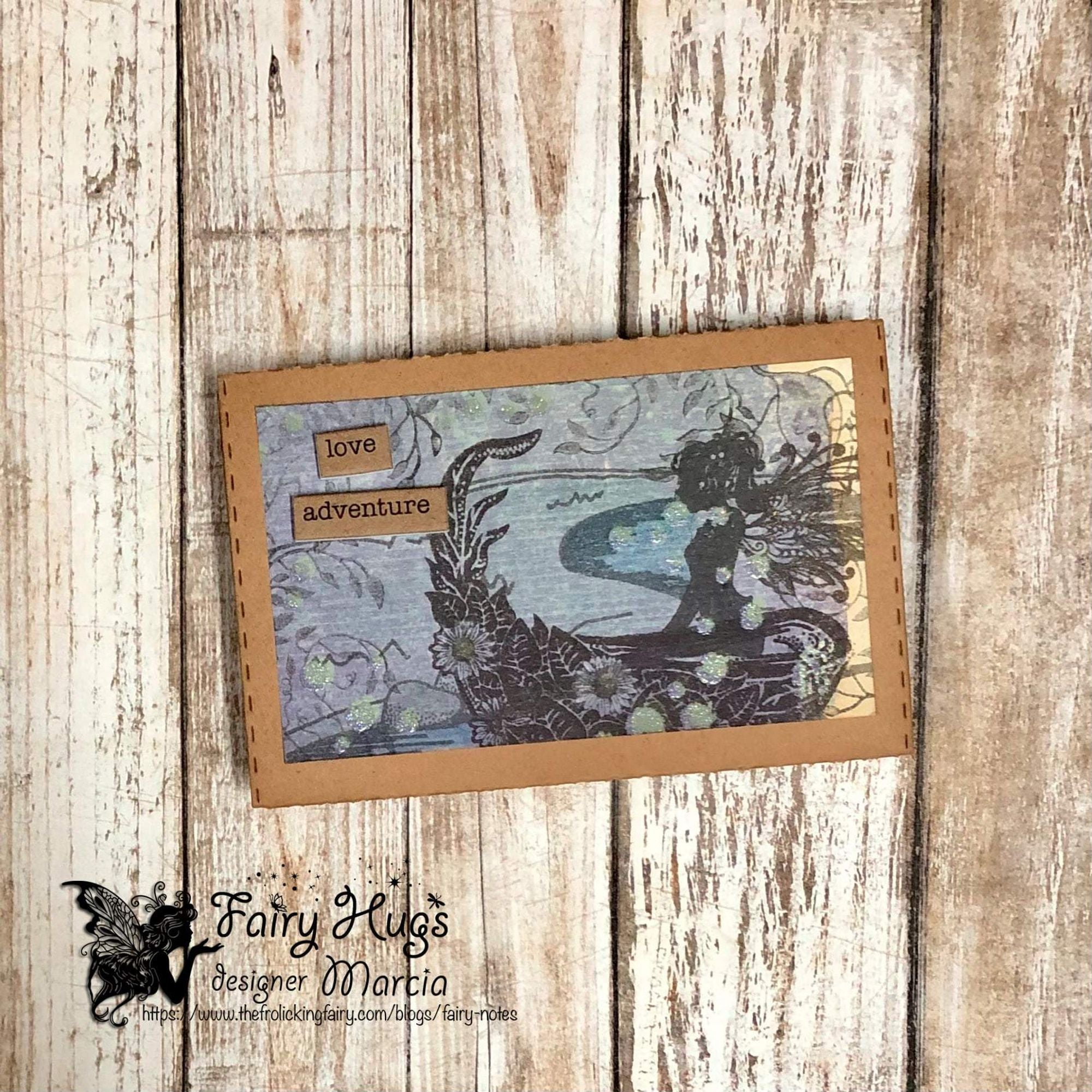 Fairy Hugs Stamps - Leafy Canoe