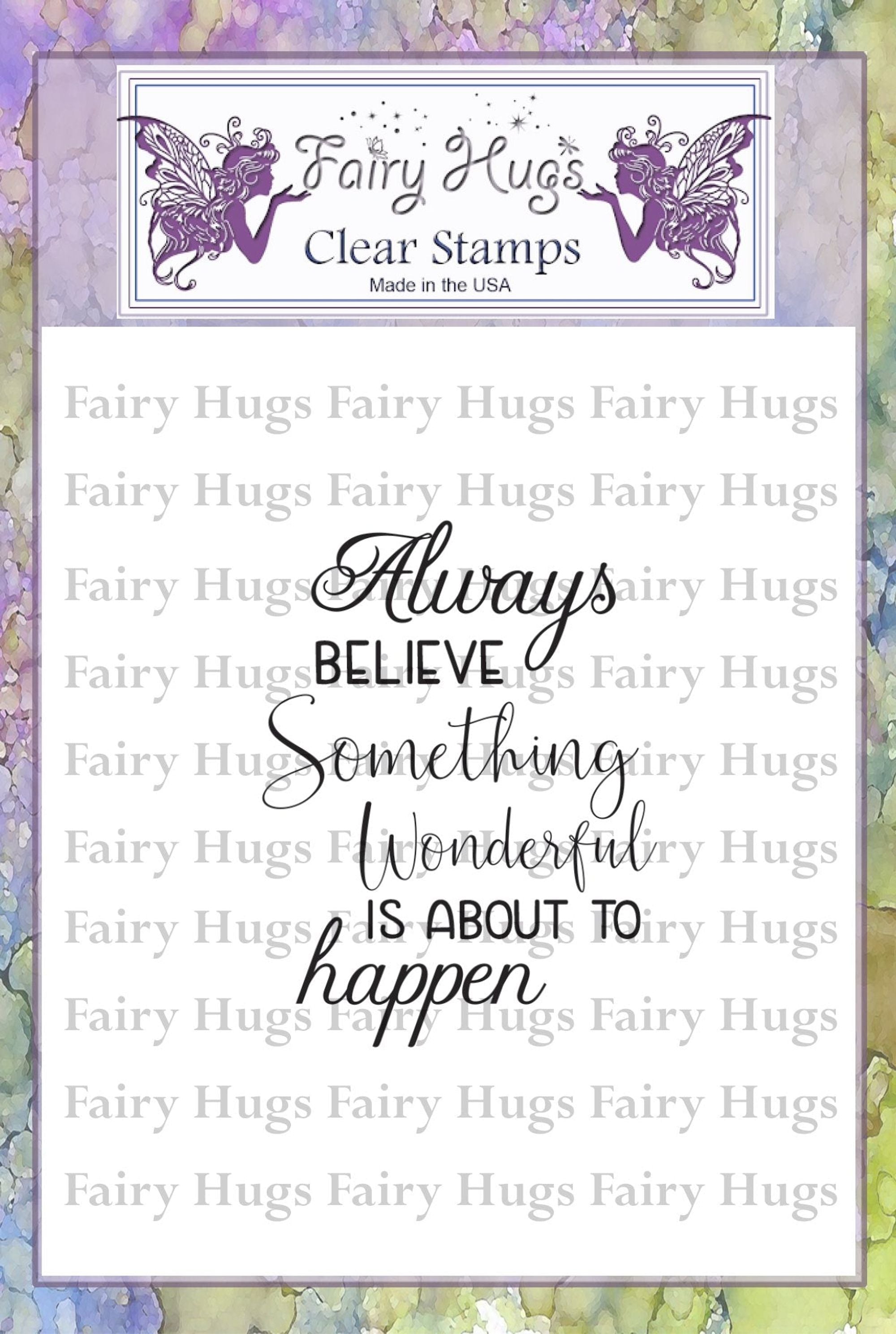 Fairy Hugs Stamps - Believe