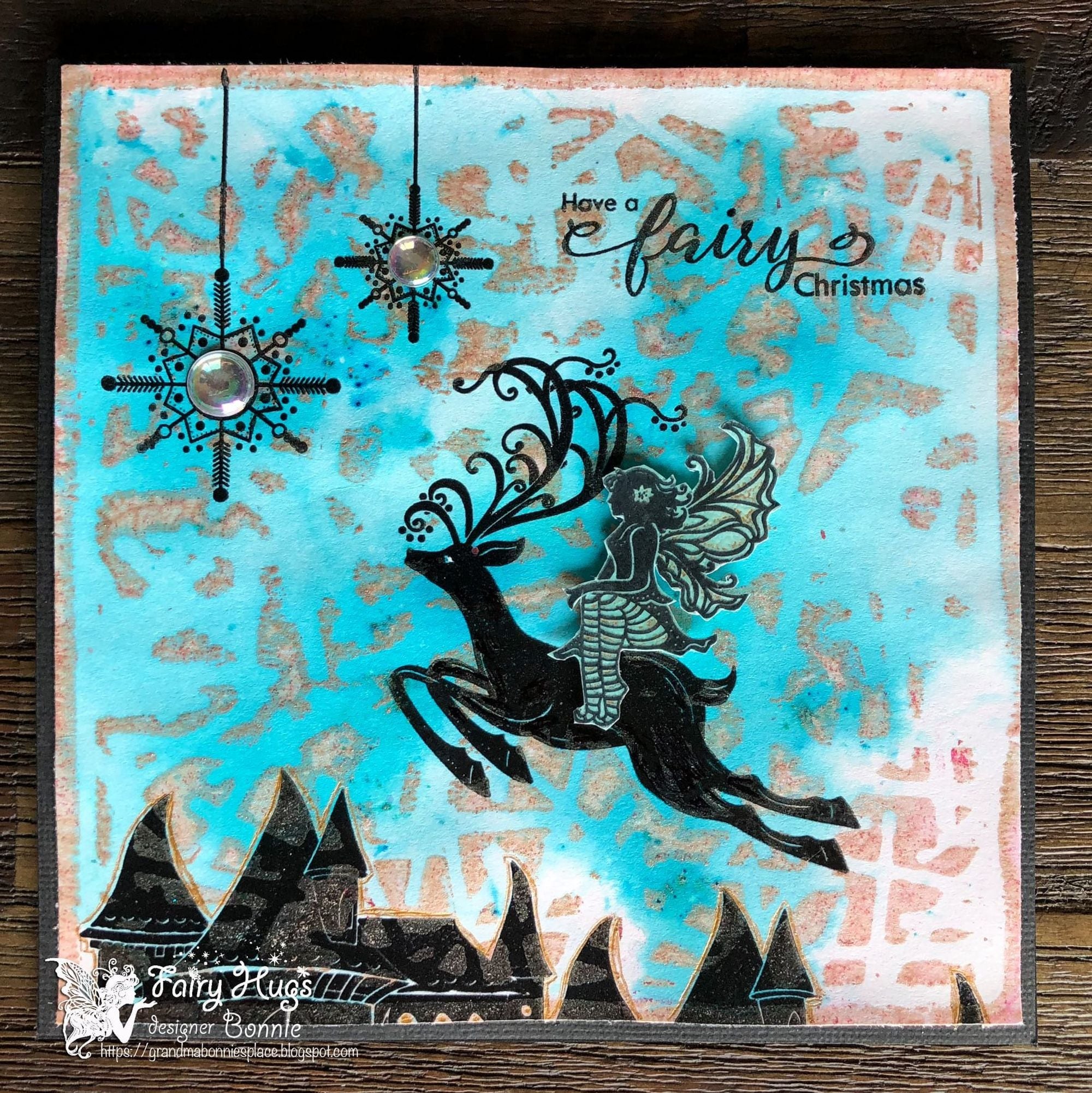 Fairy Hugs Stamps - Hanging Snowflakes