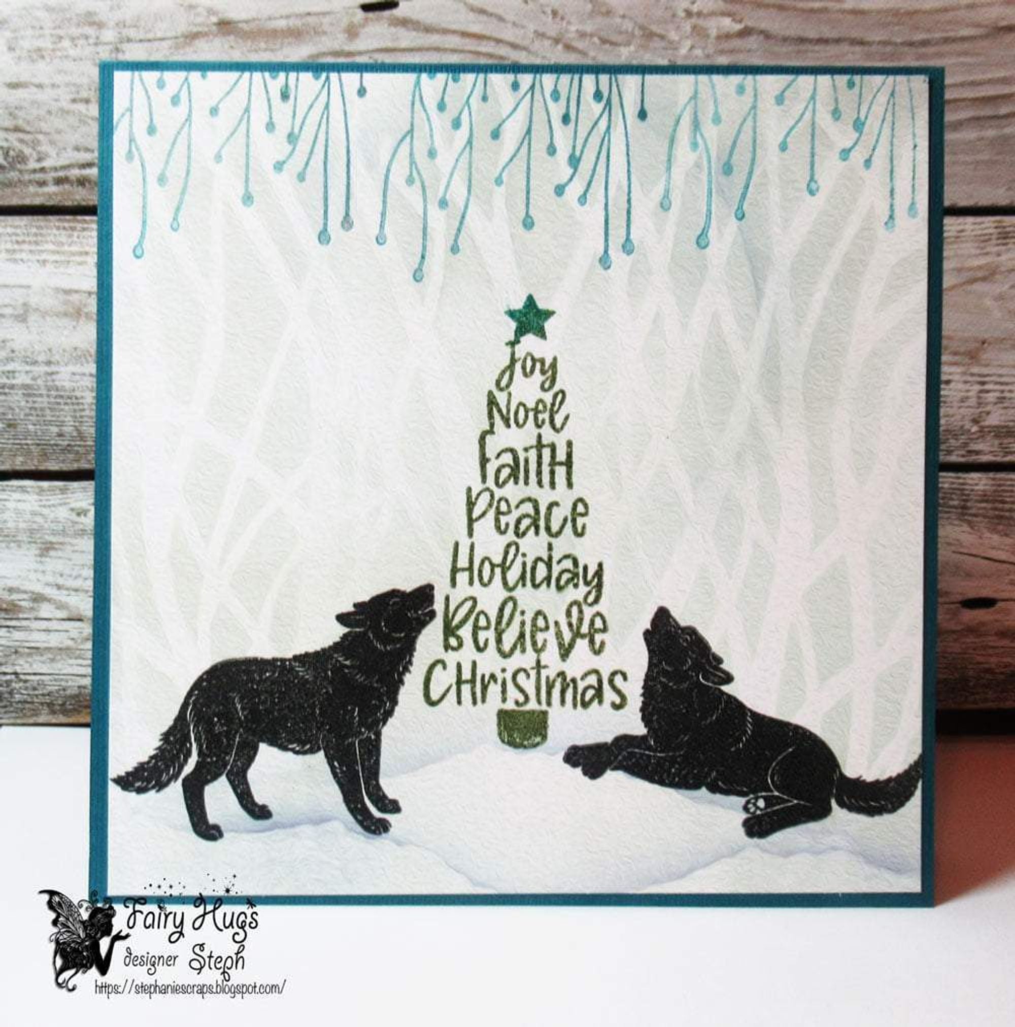 Fairy Hugs Stamps - Holiday Word Tree