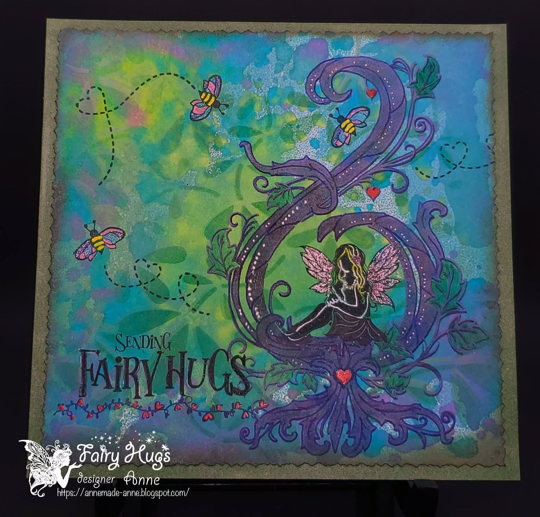 Fairy Hugs Stamps - Heart Vines