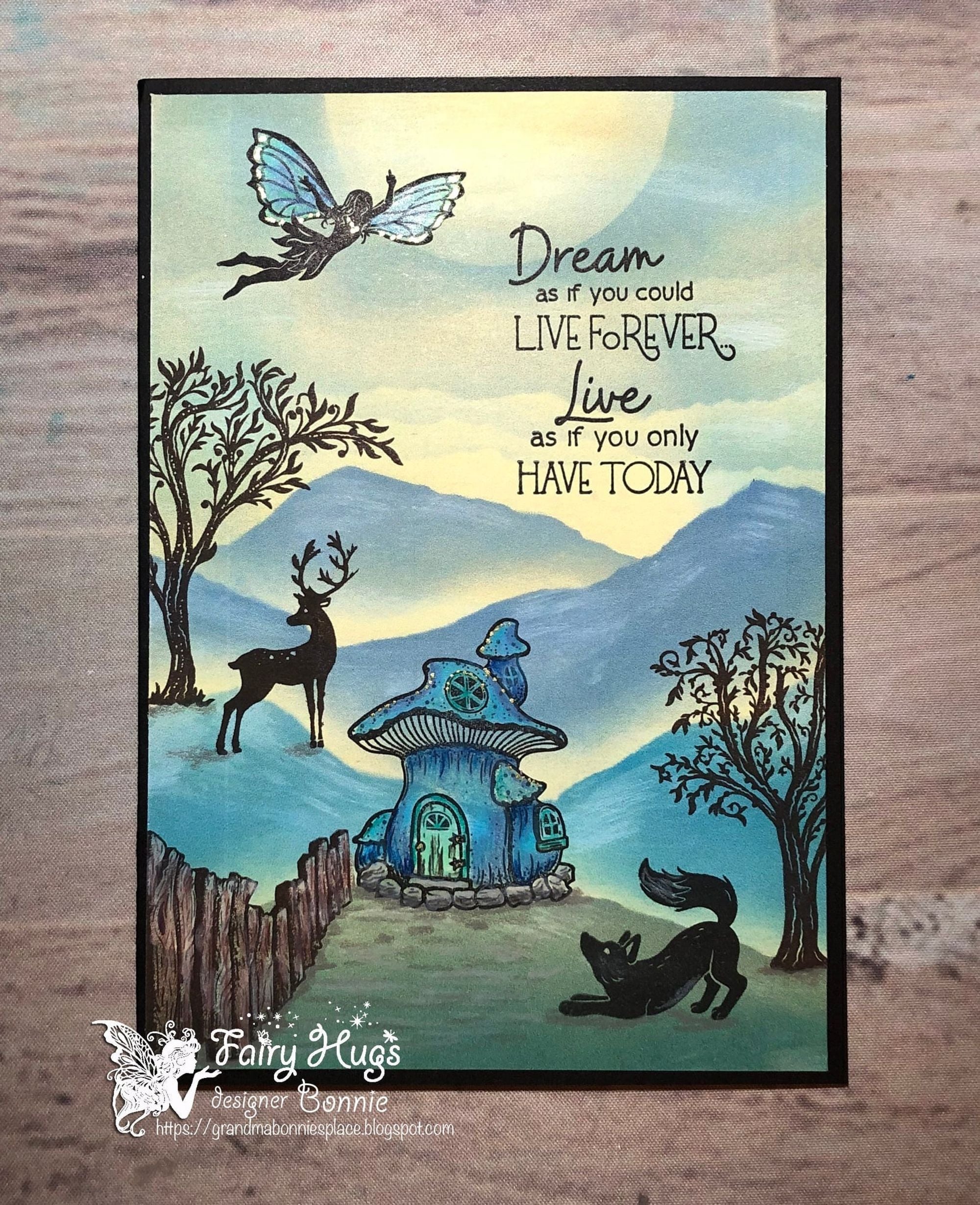 Fairy Hugs Stamps - Little Mushroom House