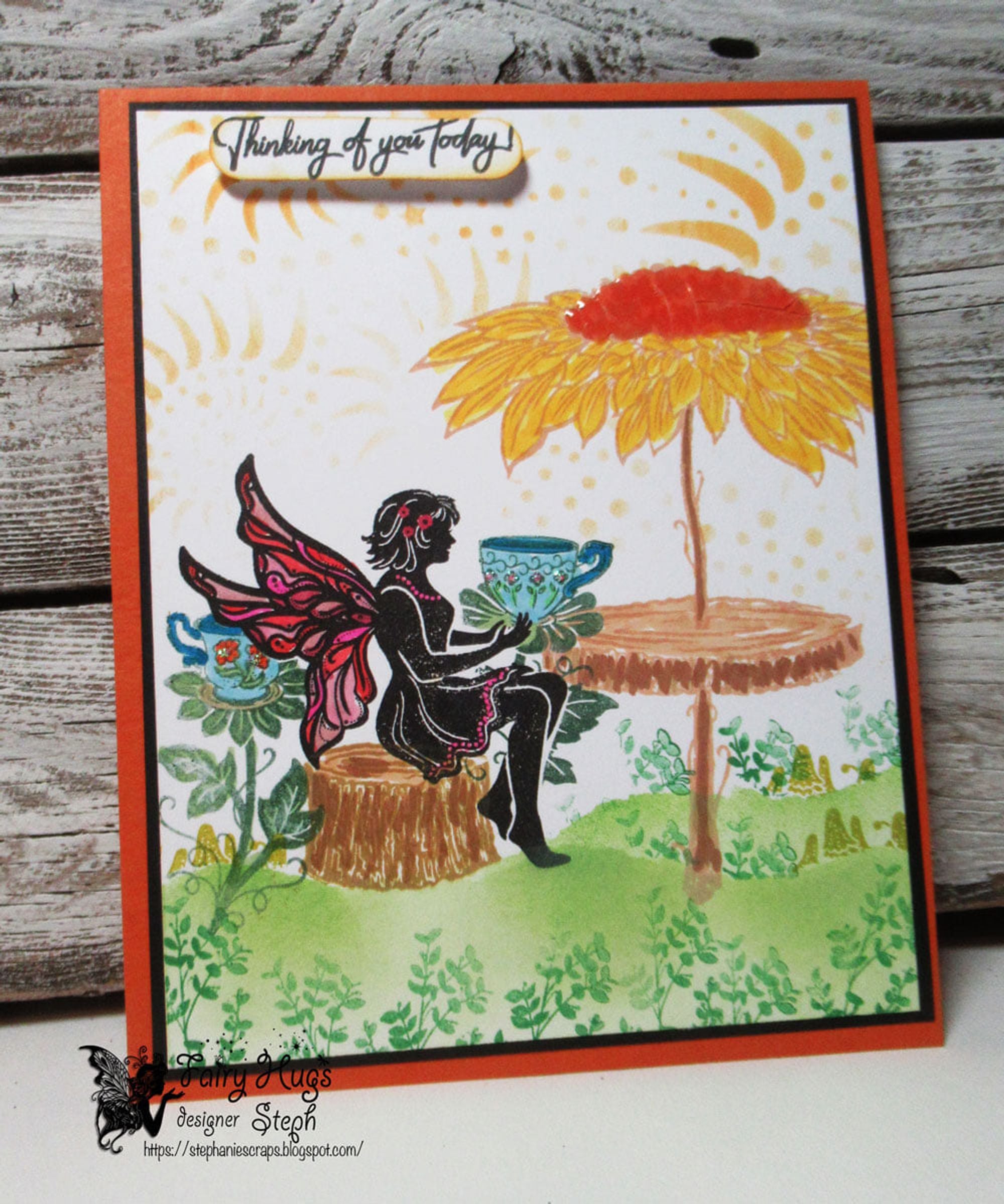 Fairy Hugs Stamps - Teacup Flowers