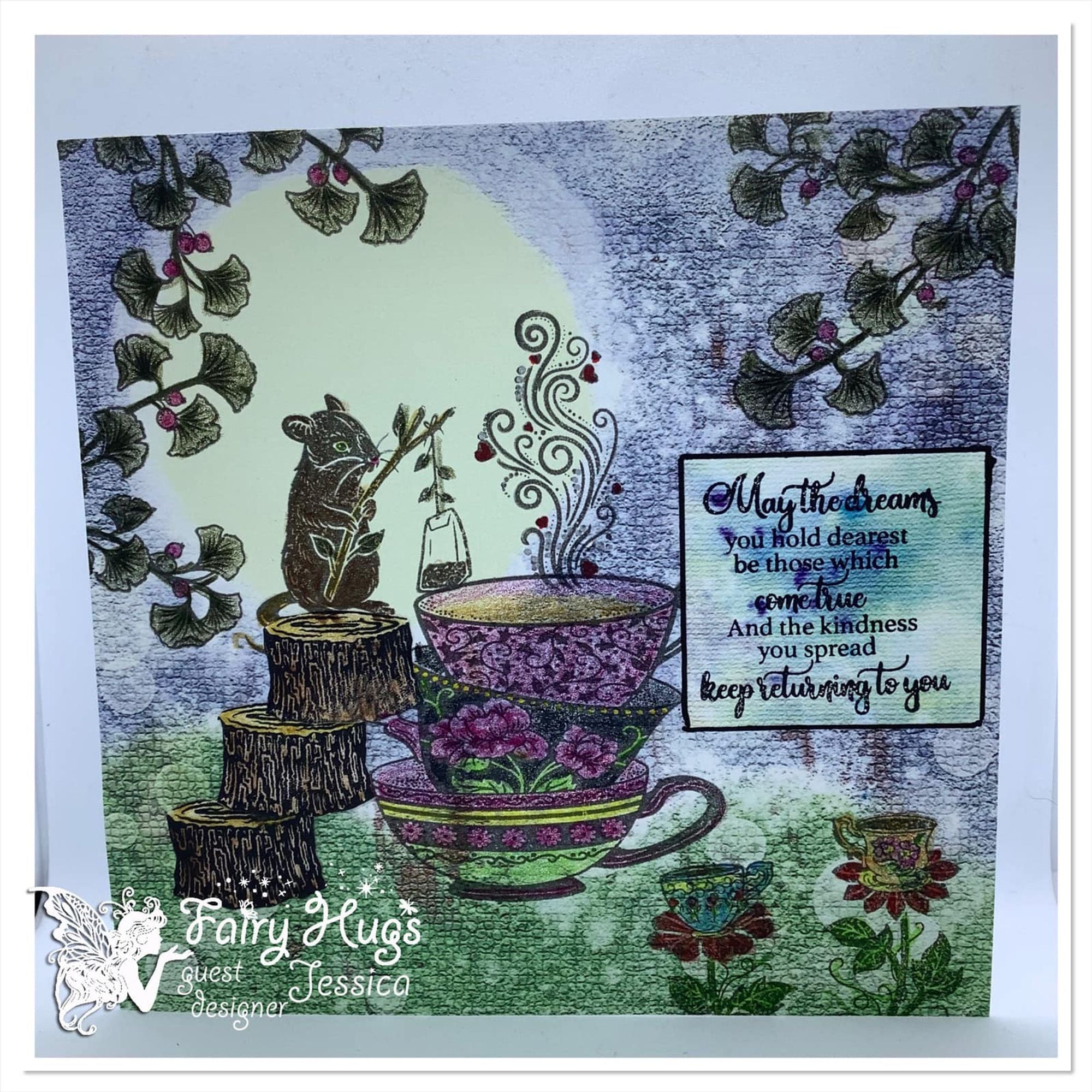 Fairy Hugs Stamps - Gingko Branch