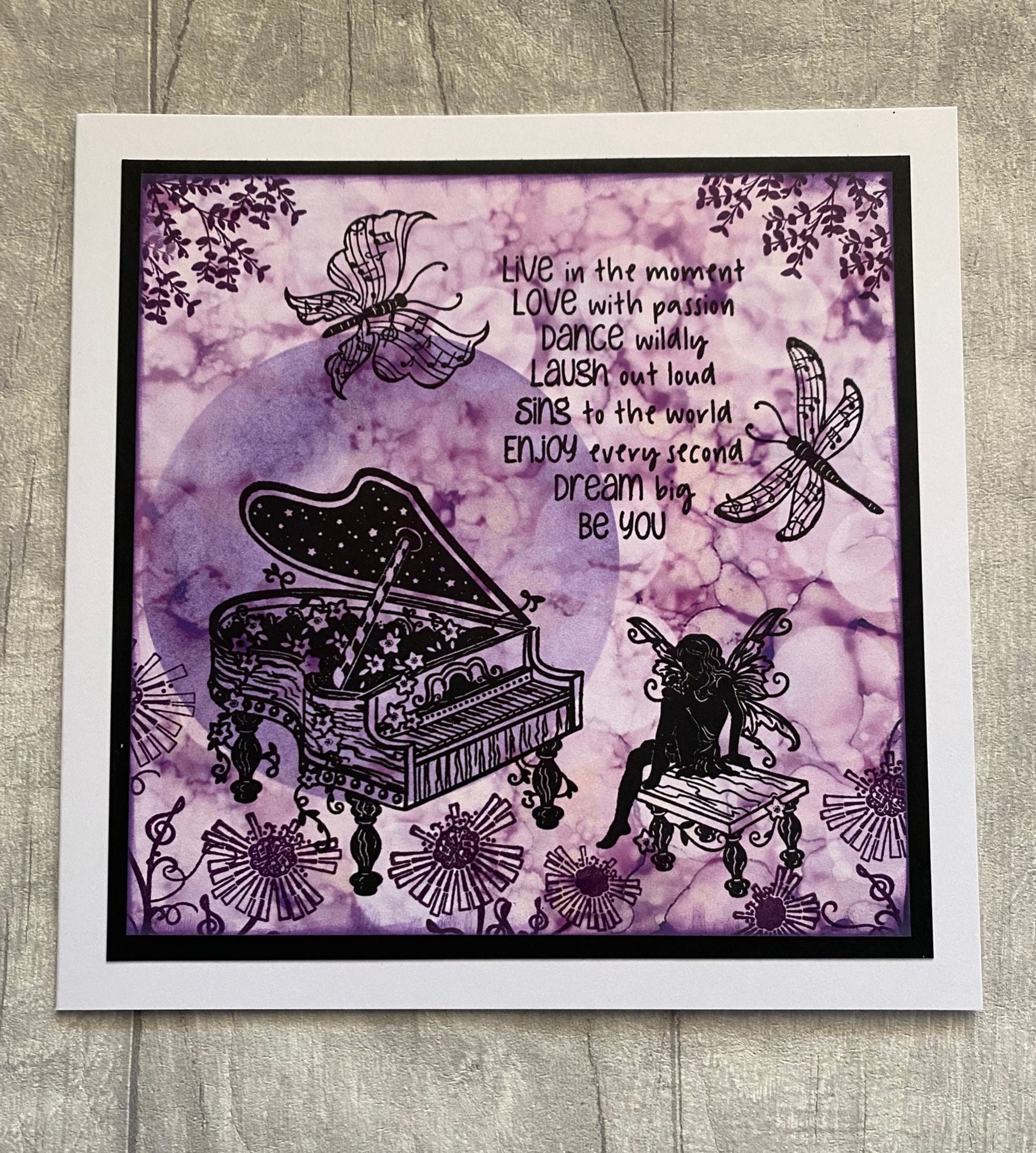 Fairy Hugs Stamps - Piano Bench