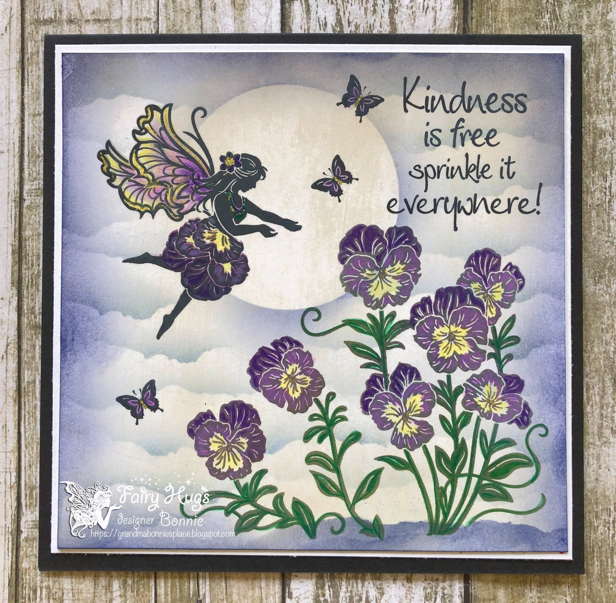 Fairy Hugs Stamps - Valerie's Pansy