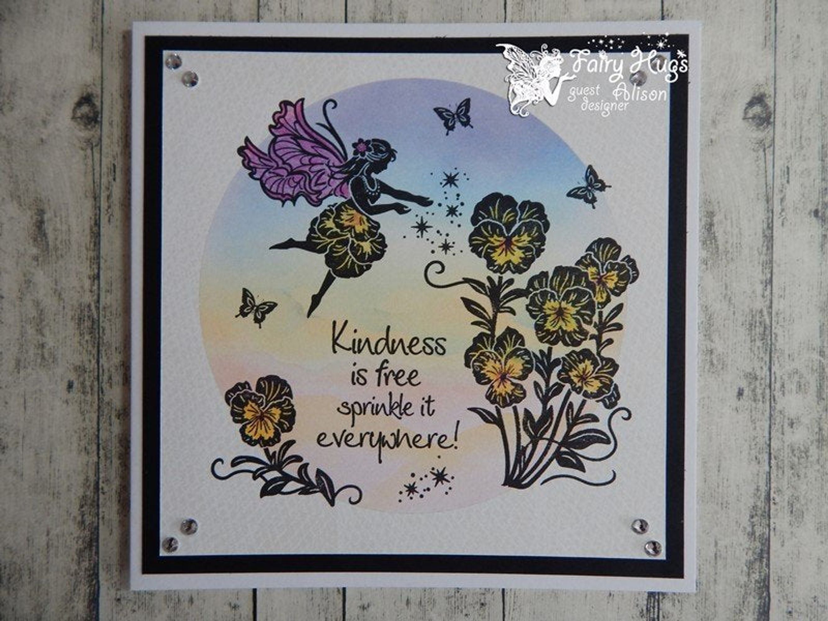 Fairy Hugs Stamps - Valerie's Pansy