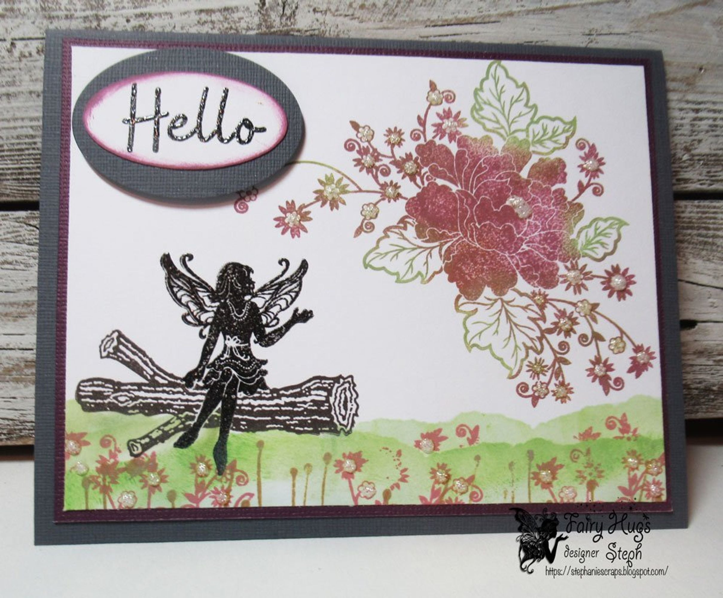 Fairy Hugs Stamps - Leilani's Peony