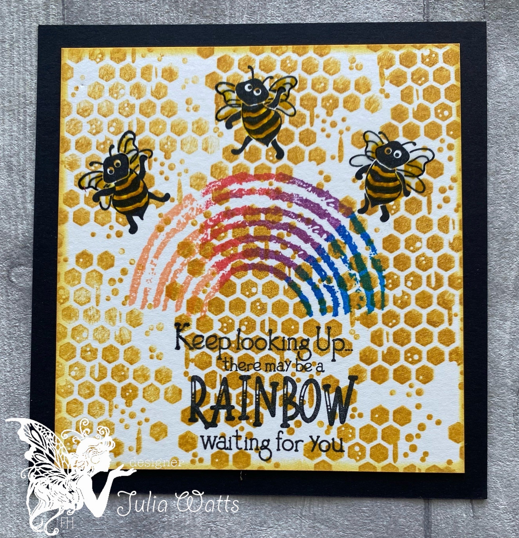 Fairy Hugs Stamps - Honeycomb Textures