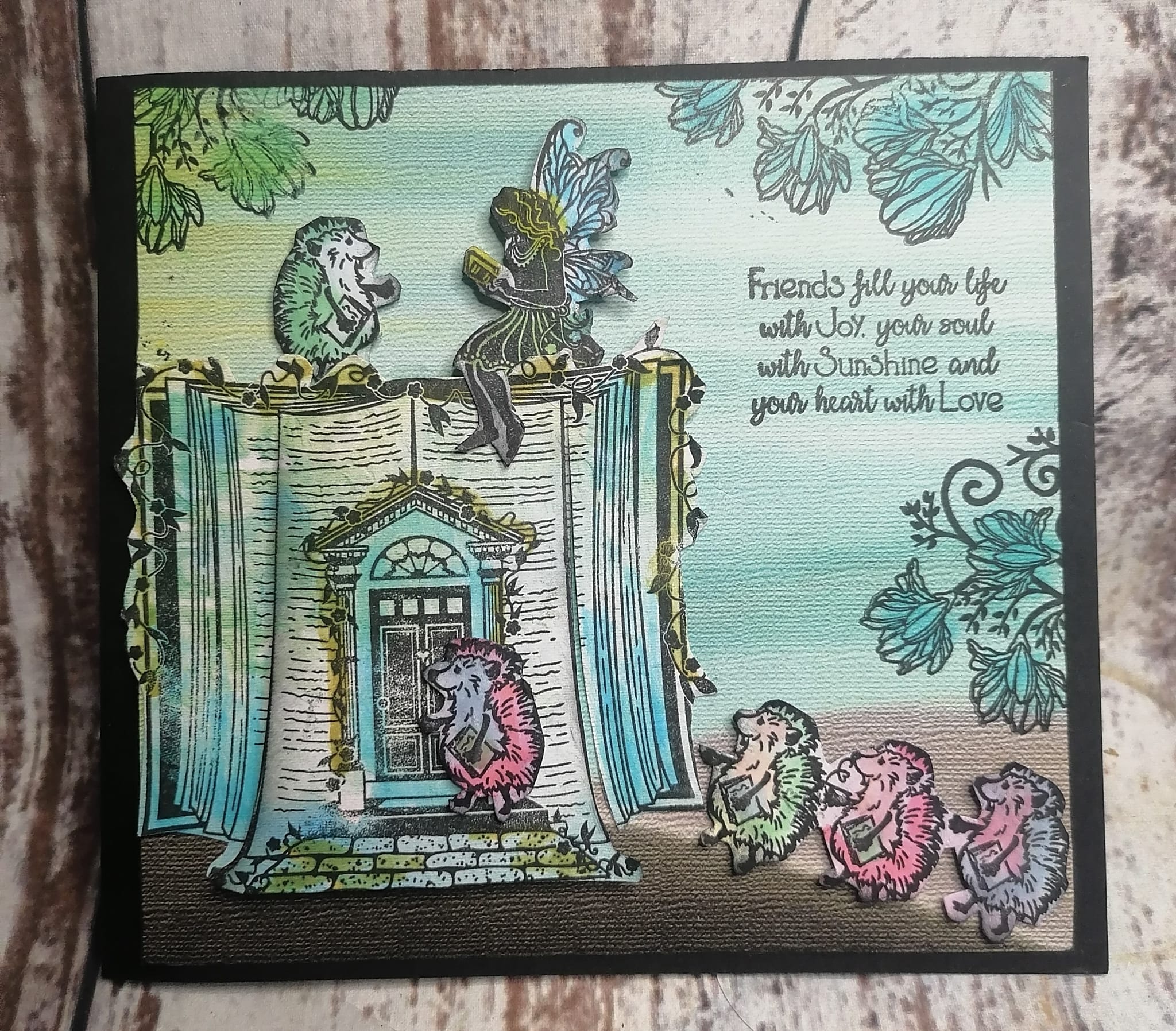 Fairy Hugs - Stamps - Reading Hedgehogs