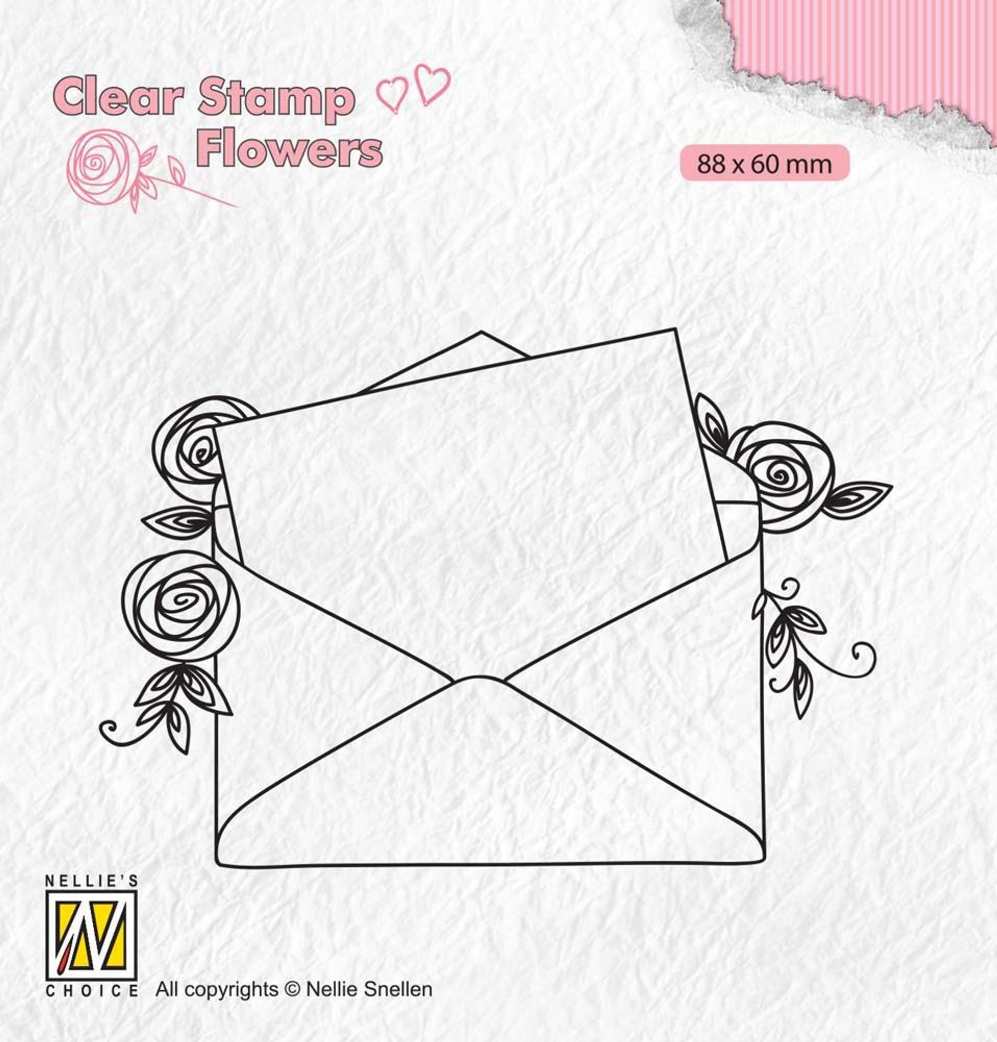 Clear Stamps Flowers Love Letter