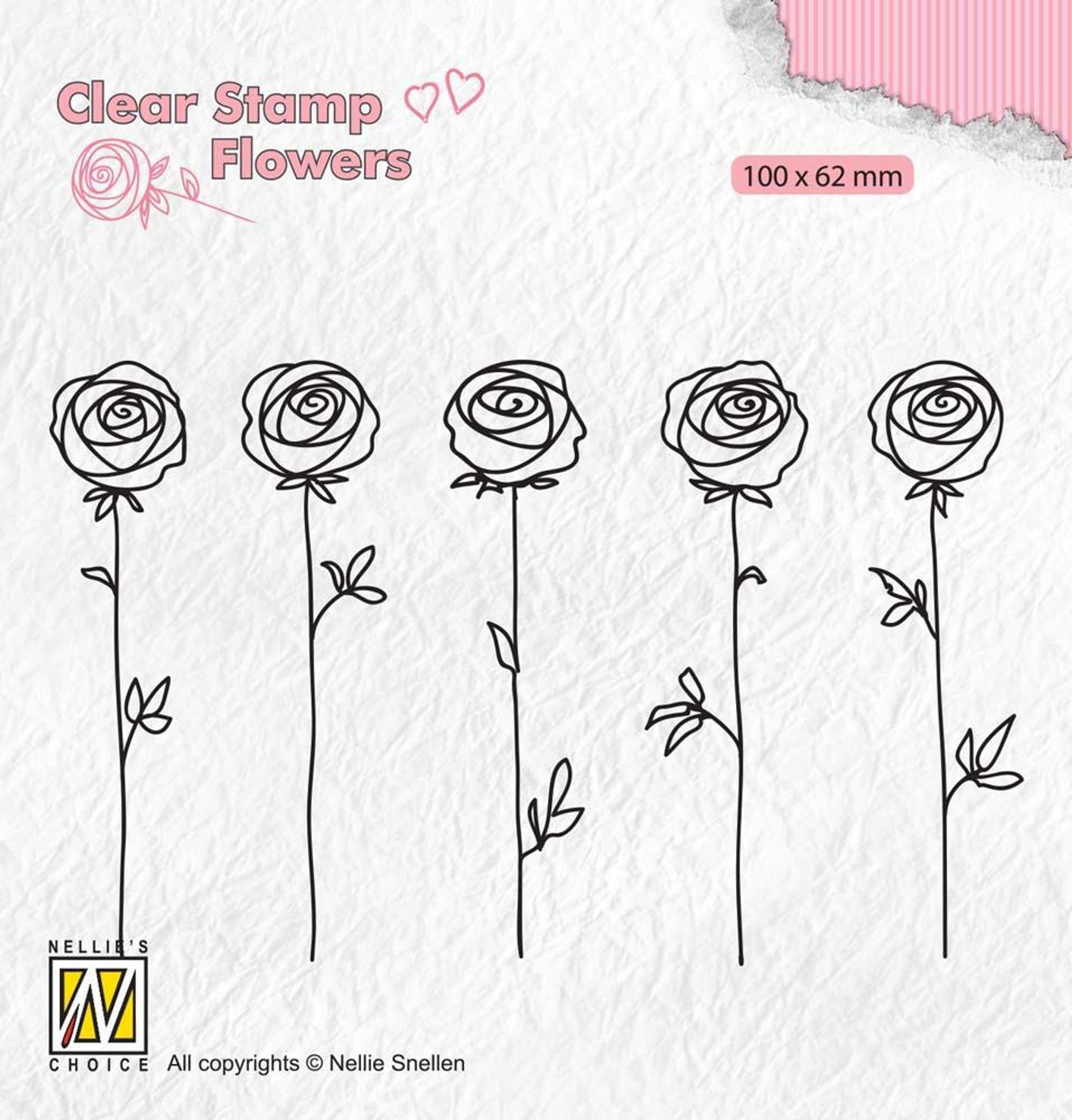 Clear Stamp Flowers Roses