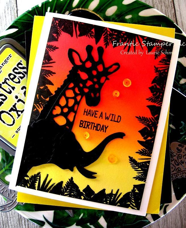 Frantic Stamper Jungle Frame Clear Stamp Set