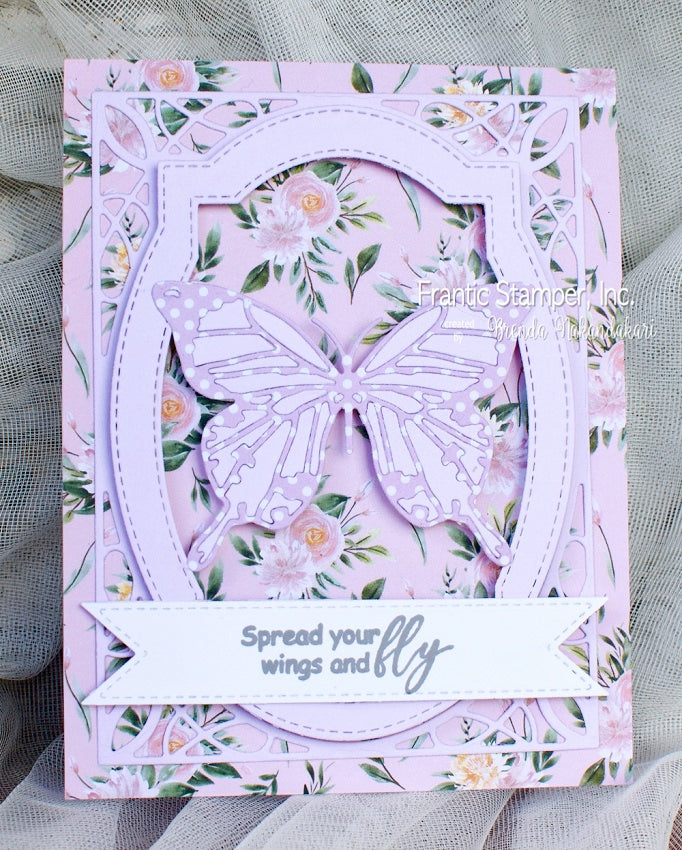 Frantic Stamper Clear Stamp Set - Butterfly