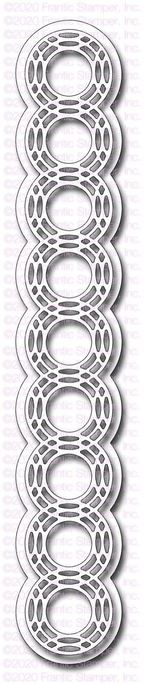 Frantic Stamper Precision Die - Ring a ling Slimline Borders