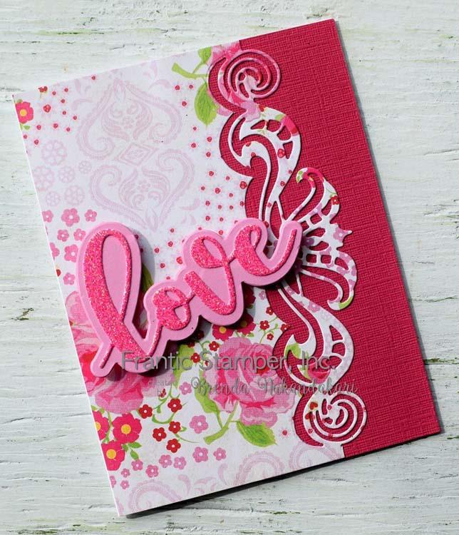 Frantic Stamper Precision Die - Scroll Lace Edger