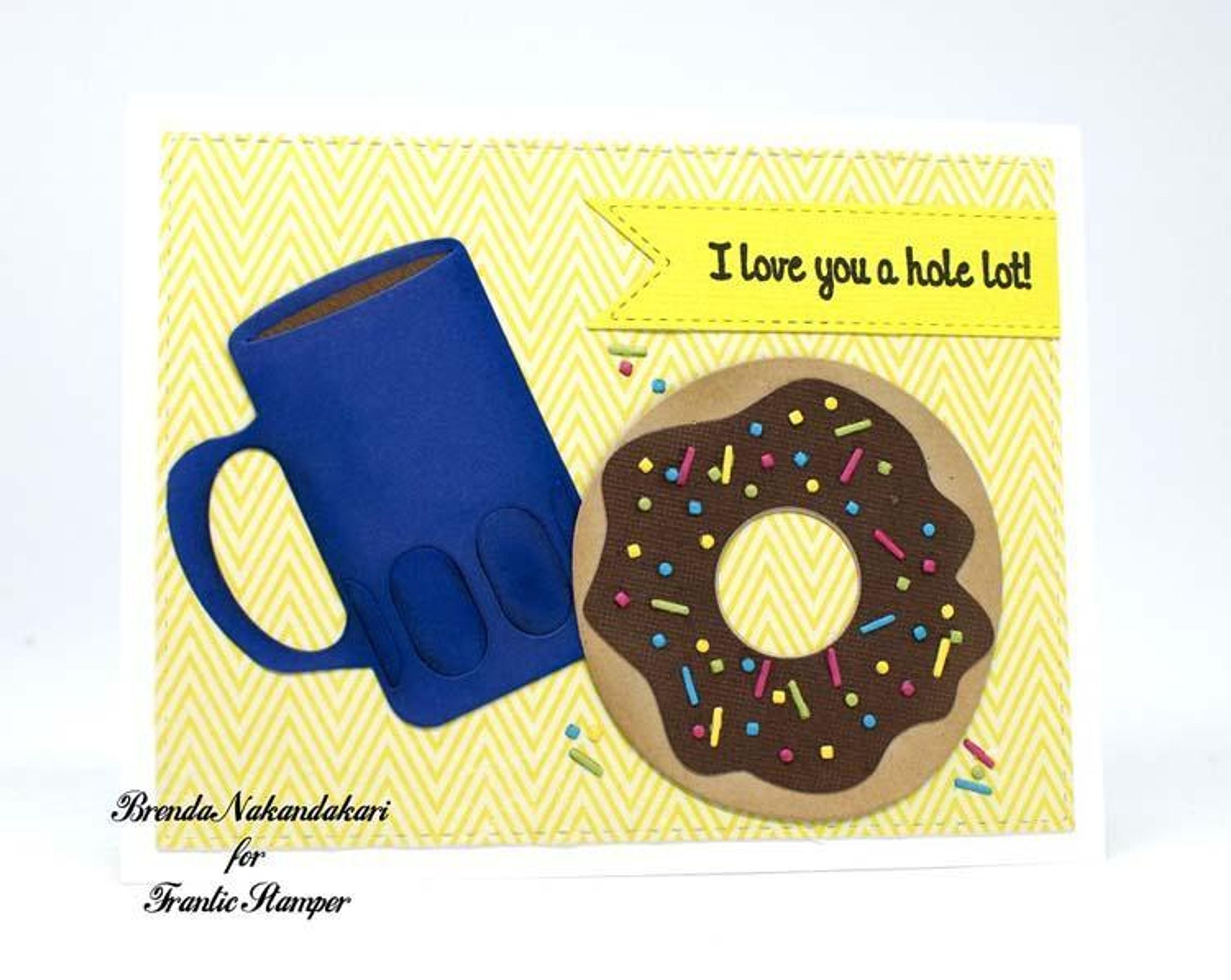 Frantic Stamper Clear Stamp Set - Donut Sentiments