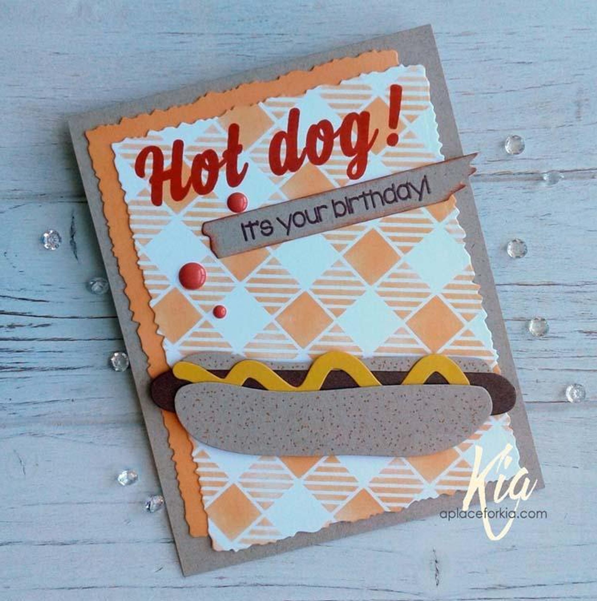 Frantic Stamper Clear Stamp Set - Hot Dog Sentiments