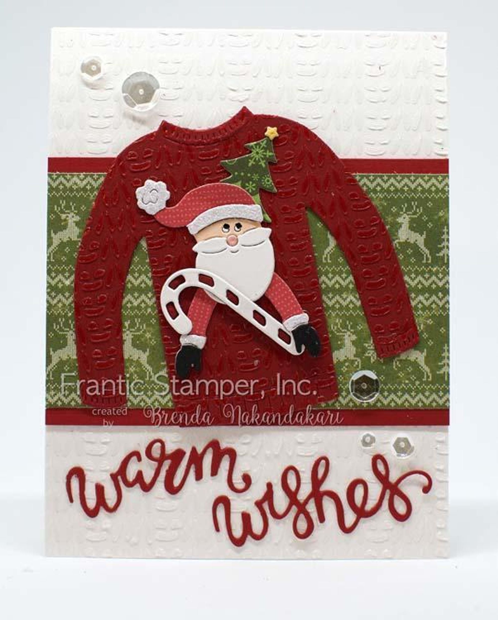 Frantic Stamper - 6"x6" Stencil - Winter Sweater Knit