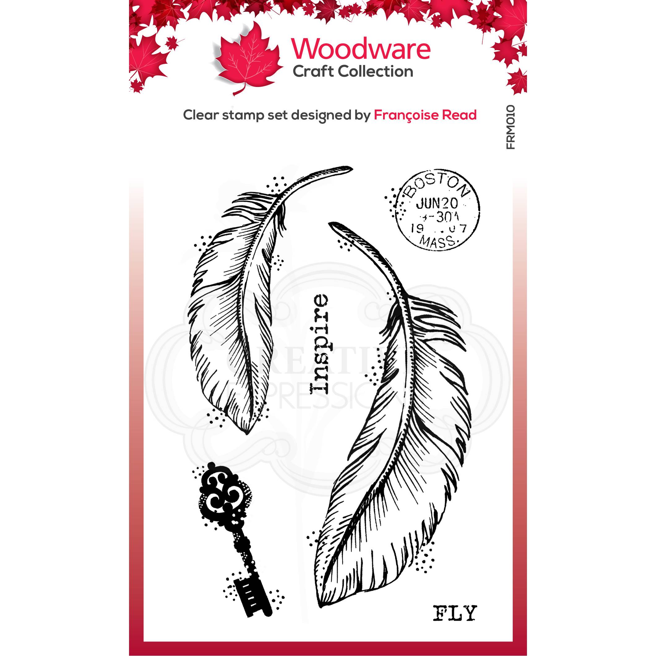 Woodware Clear Singles Two Feathers