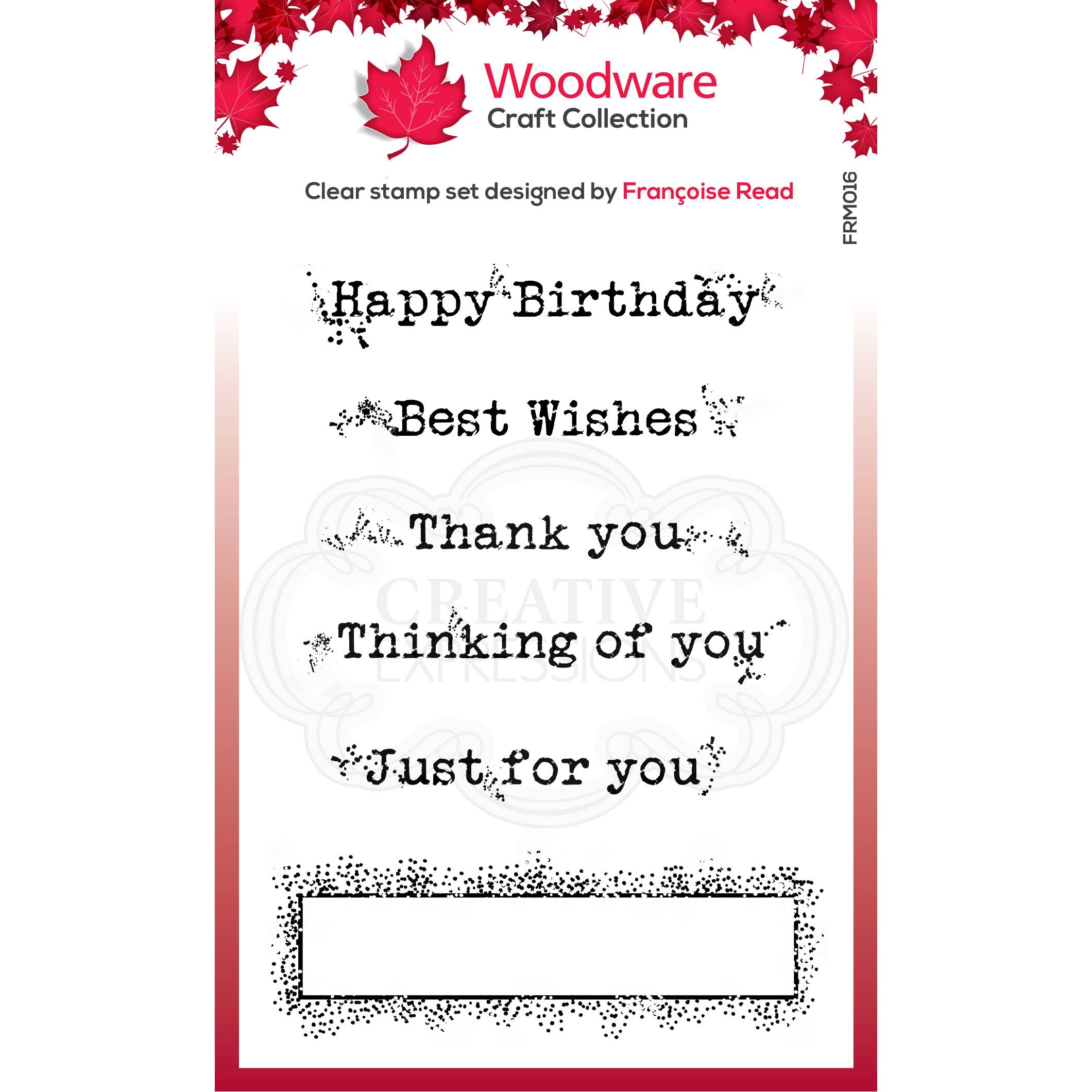Woodware Clear Singles Boxed Greetings