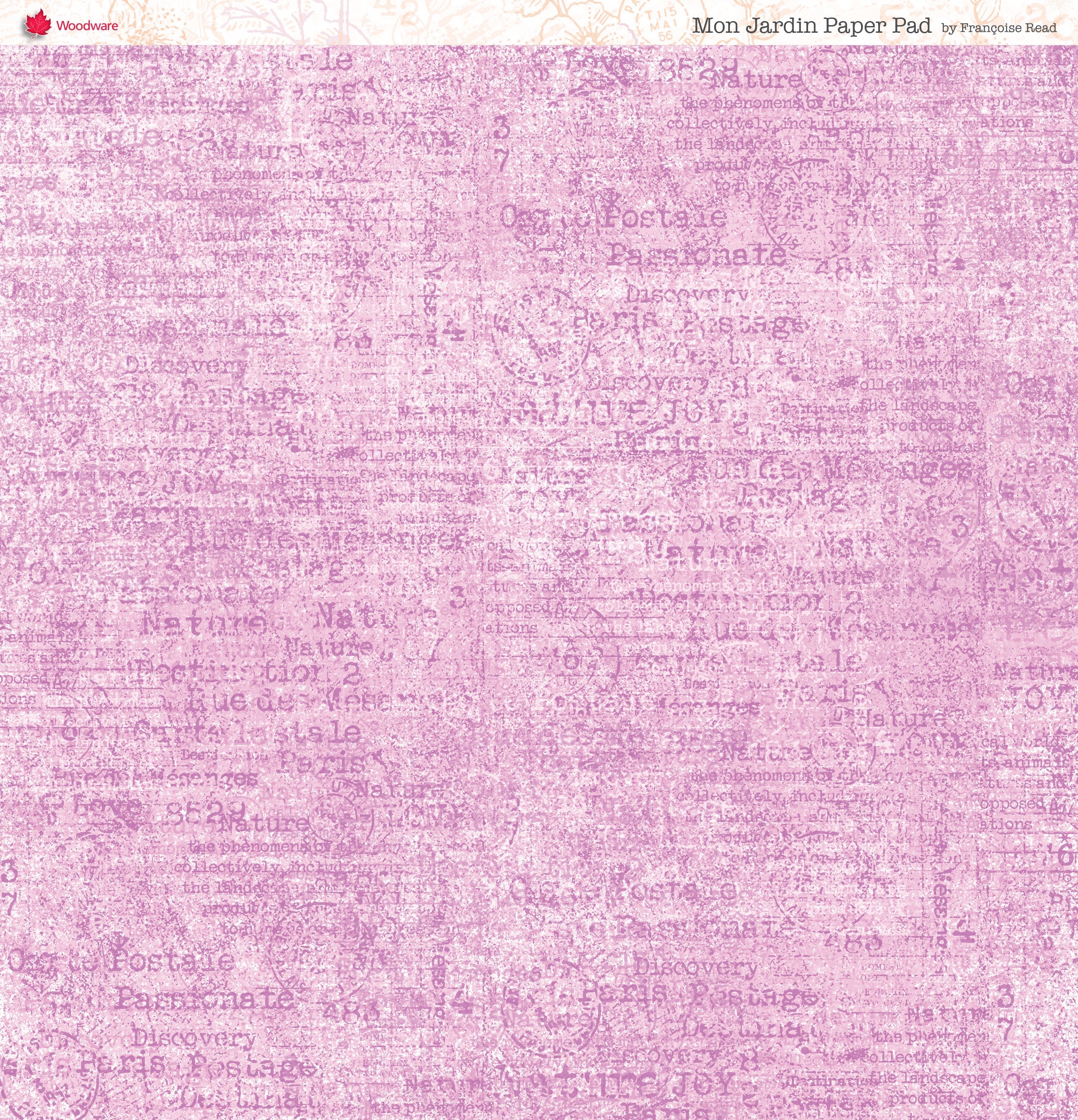 Woodware Francoise Read Mon Jardin 8 in x 8 in Paper Pad