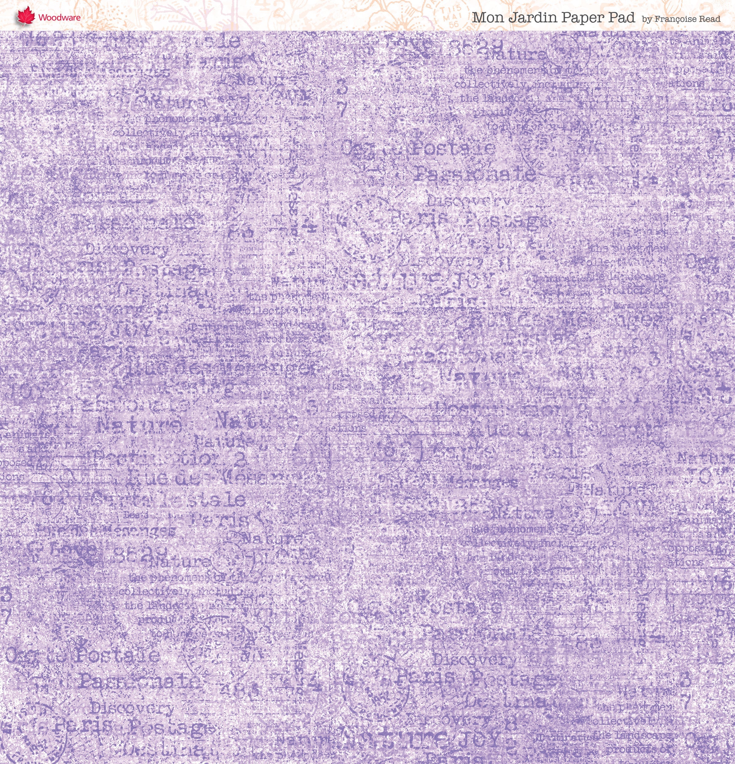 Woodware Francoise Read Mon Jardin 8 in x 8 in Paper Pad