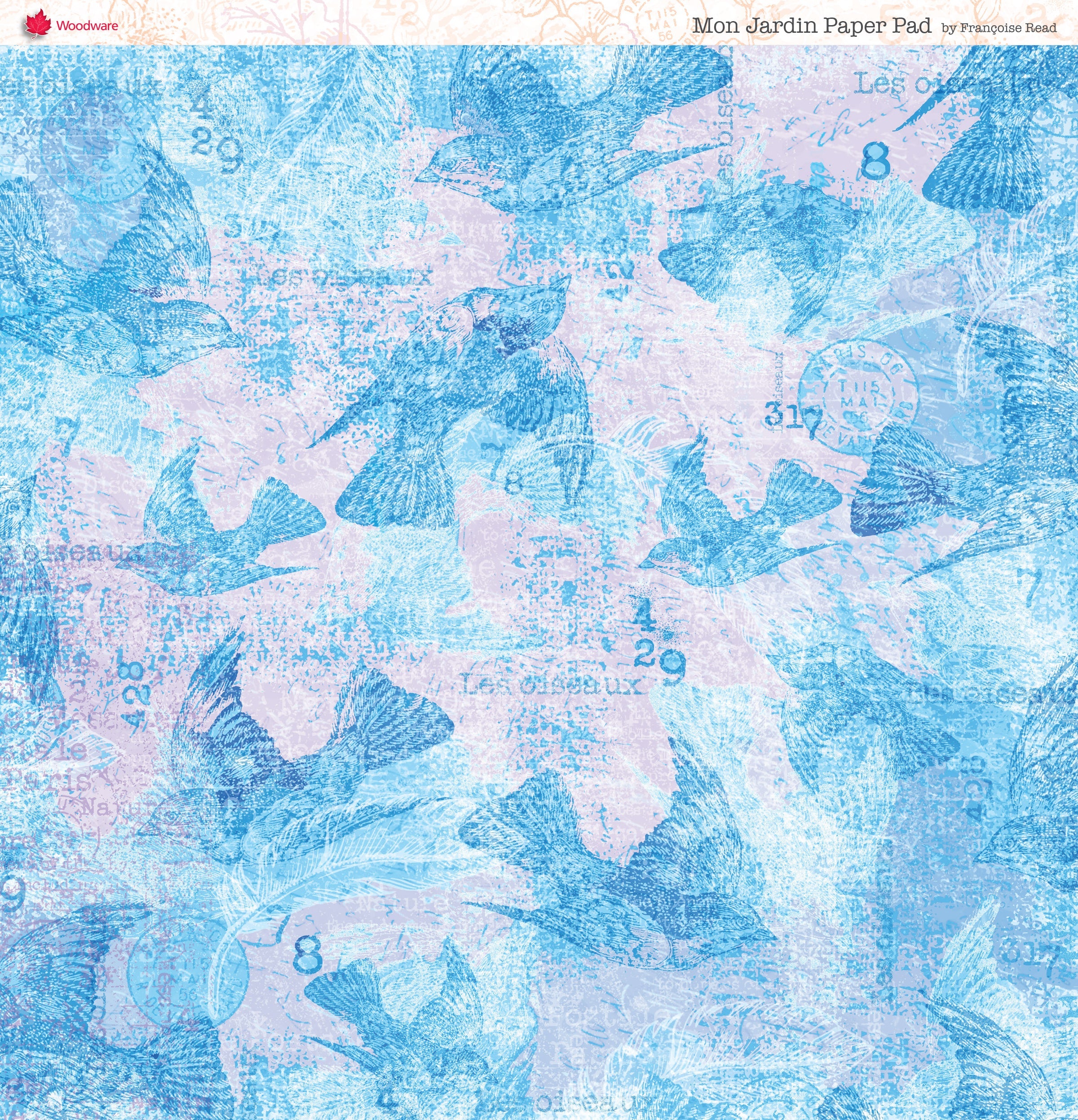 Woodware Francoise Read Mon Jardin 8 in x 8 in Paper Pad