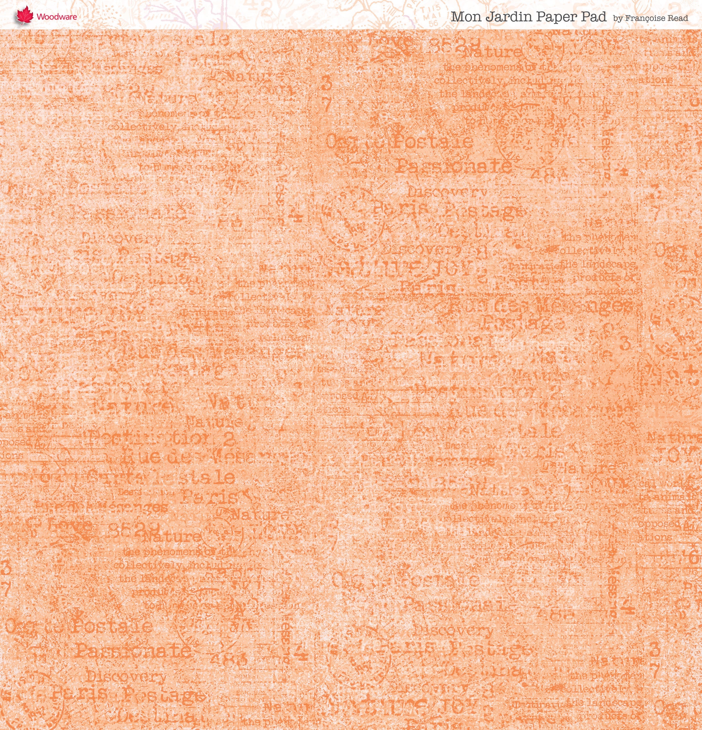 Woodware Francoise Read Mon Jardin 8 in x 8 in Paper Pad