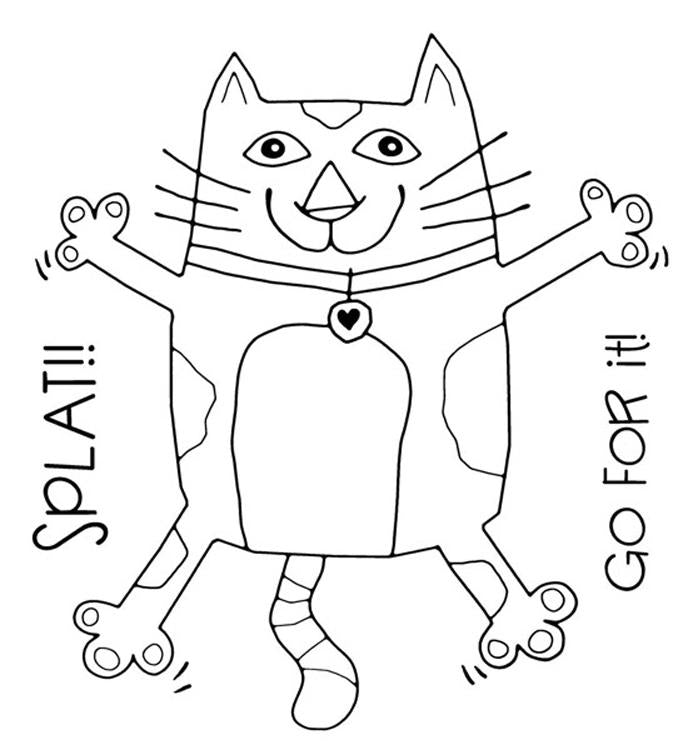 Splat The Cat Coloring Pages