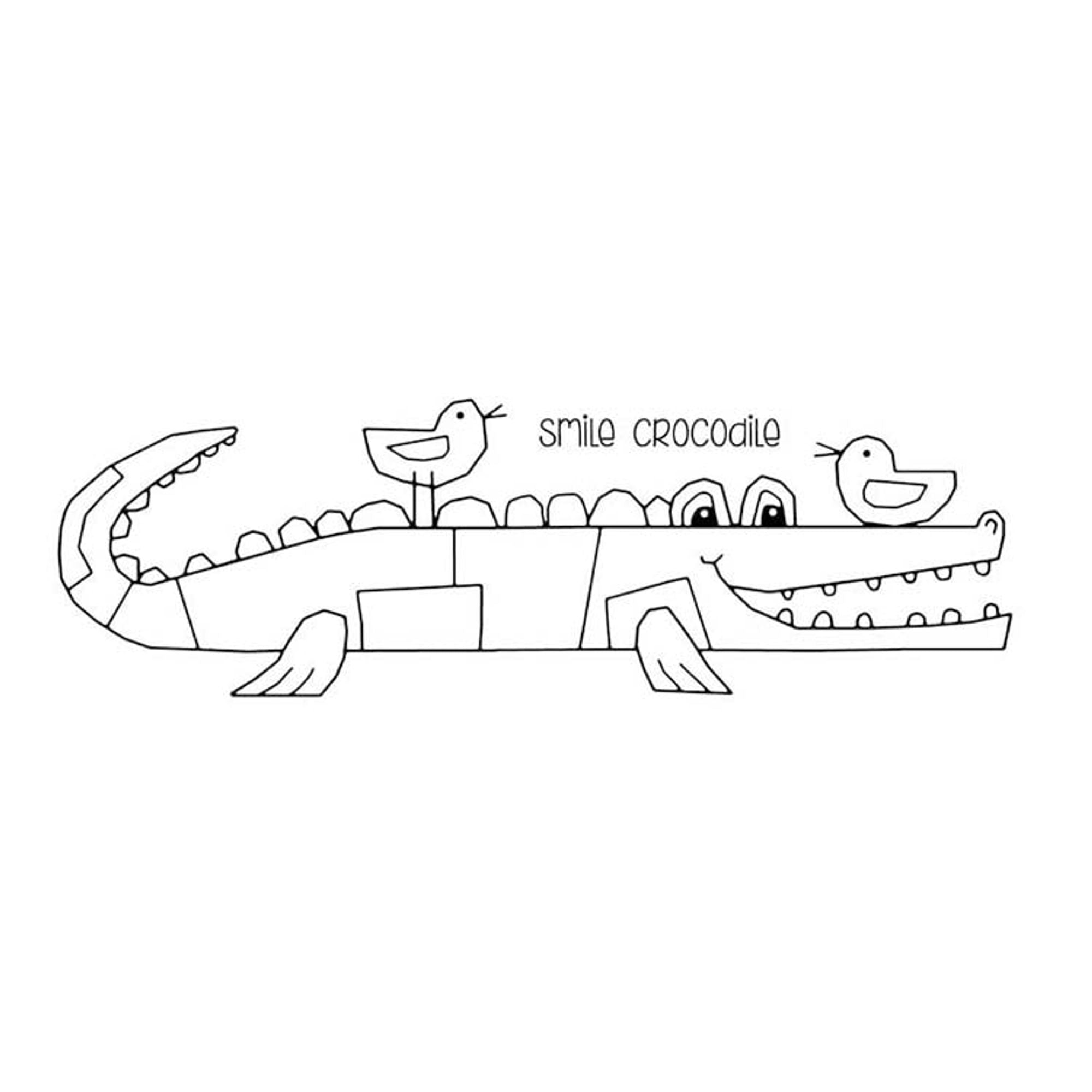 Woodware Clear Singles Smile Crocodile