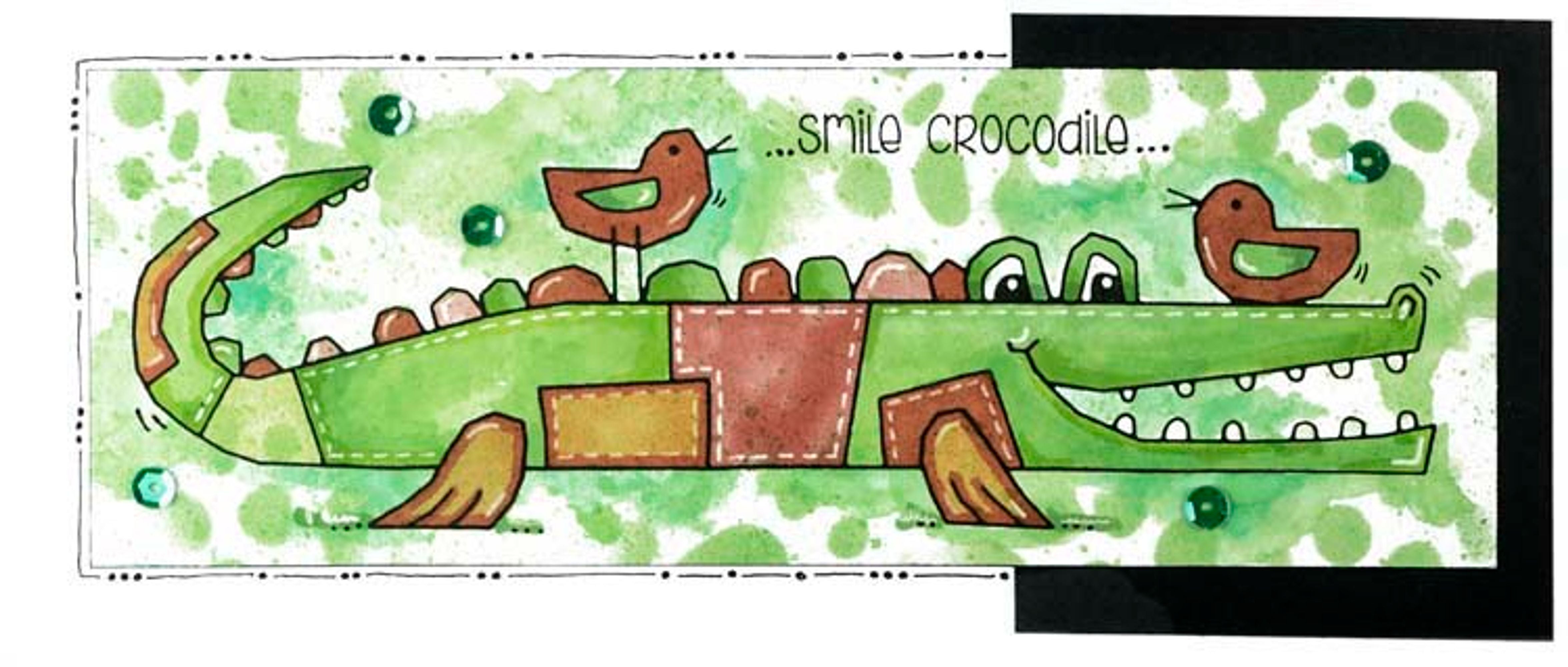 Woodware Clear Singles Smile Crocodile