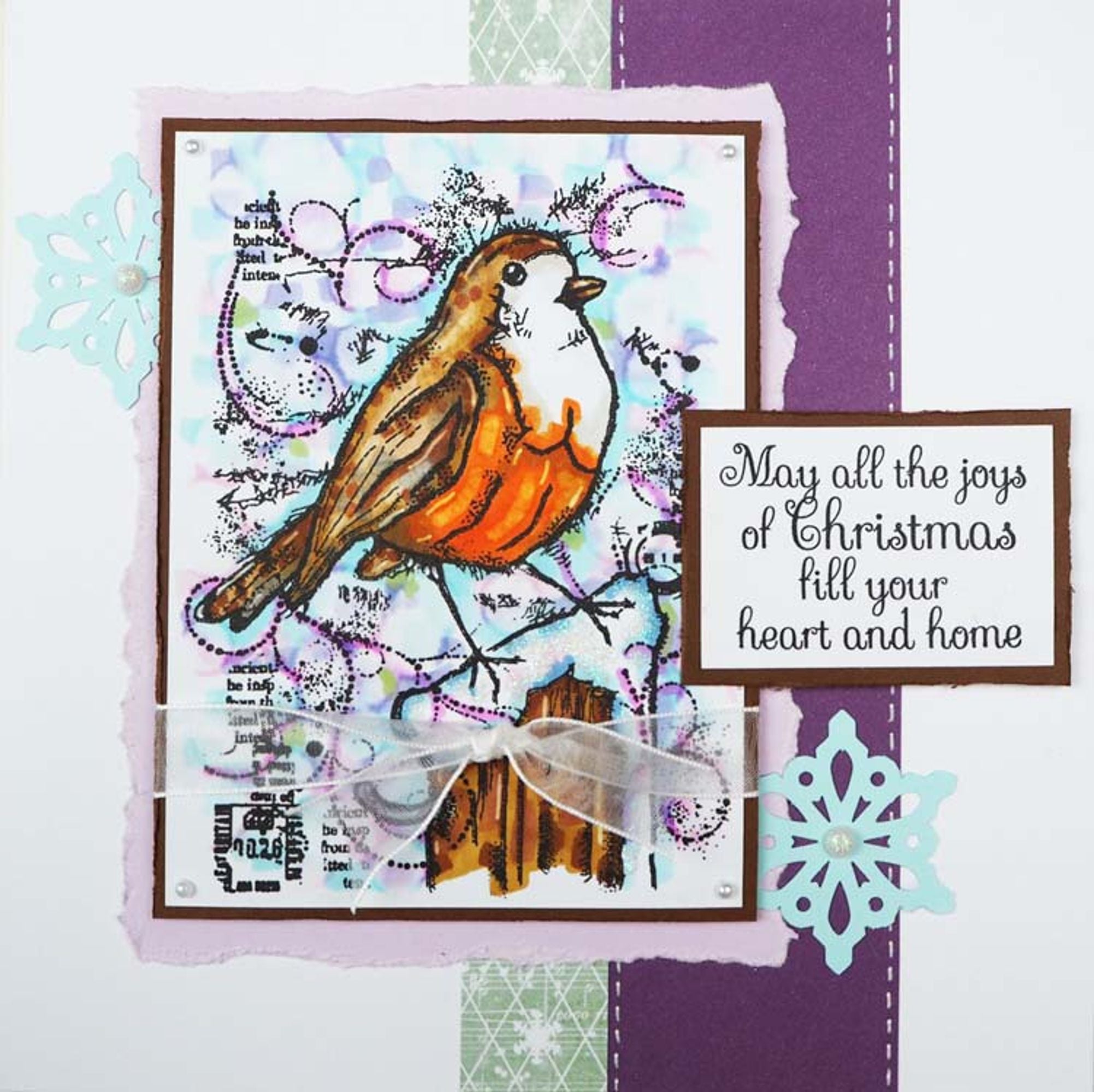 Woodware Clear Singles - Frosty Robin