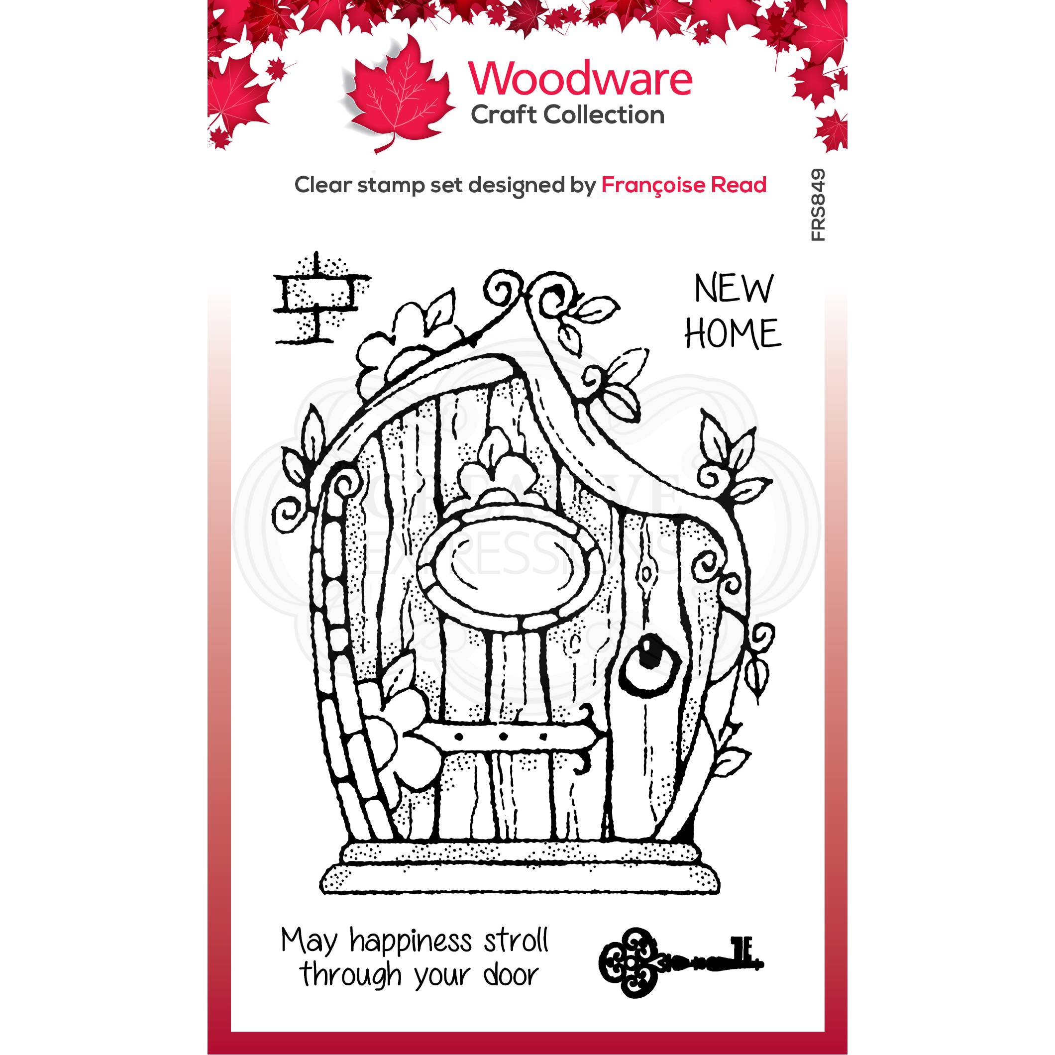 Woodware Clear Singles Fairy Door 4 in x 6 in Stamp