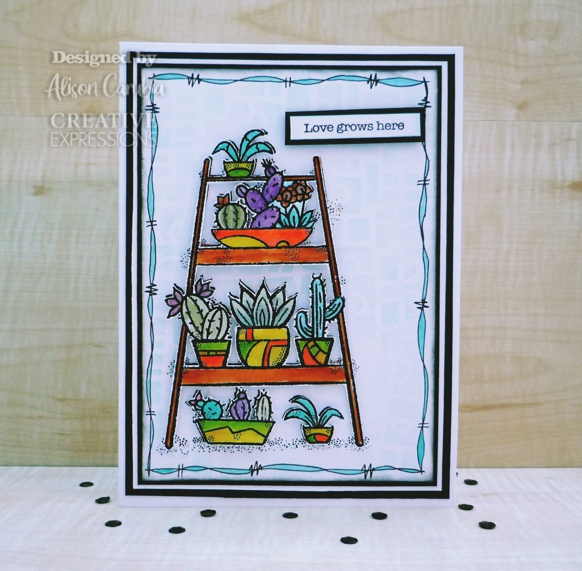 Woodware Clear Singles Indoor Garden 4 in x 6 in Stamp