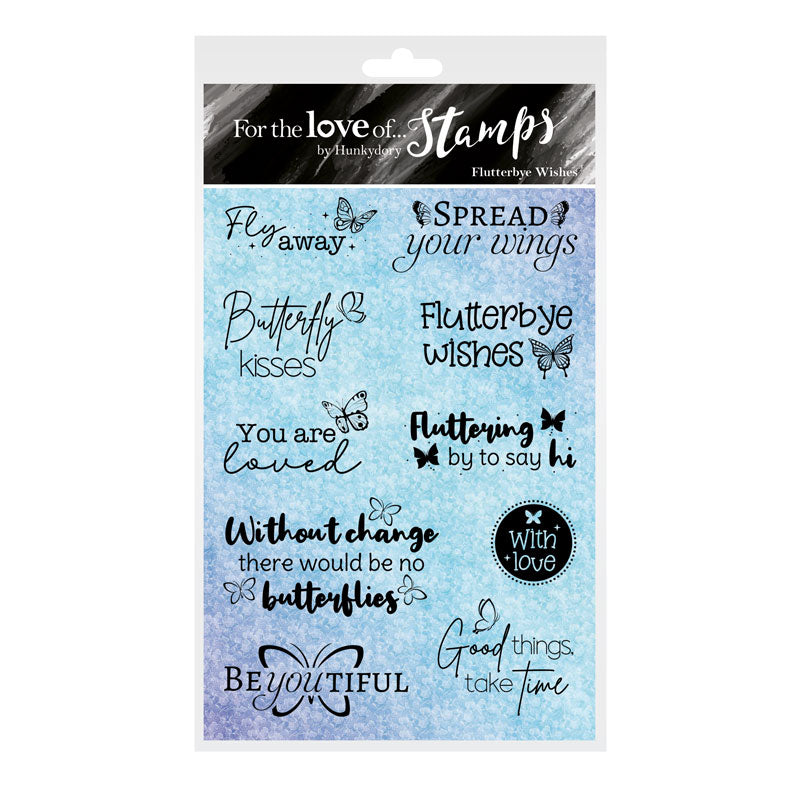 For the Love of Stamps - Flutterbye Wishes