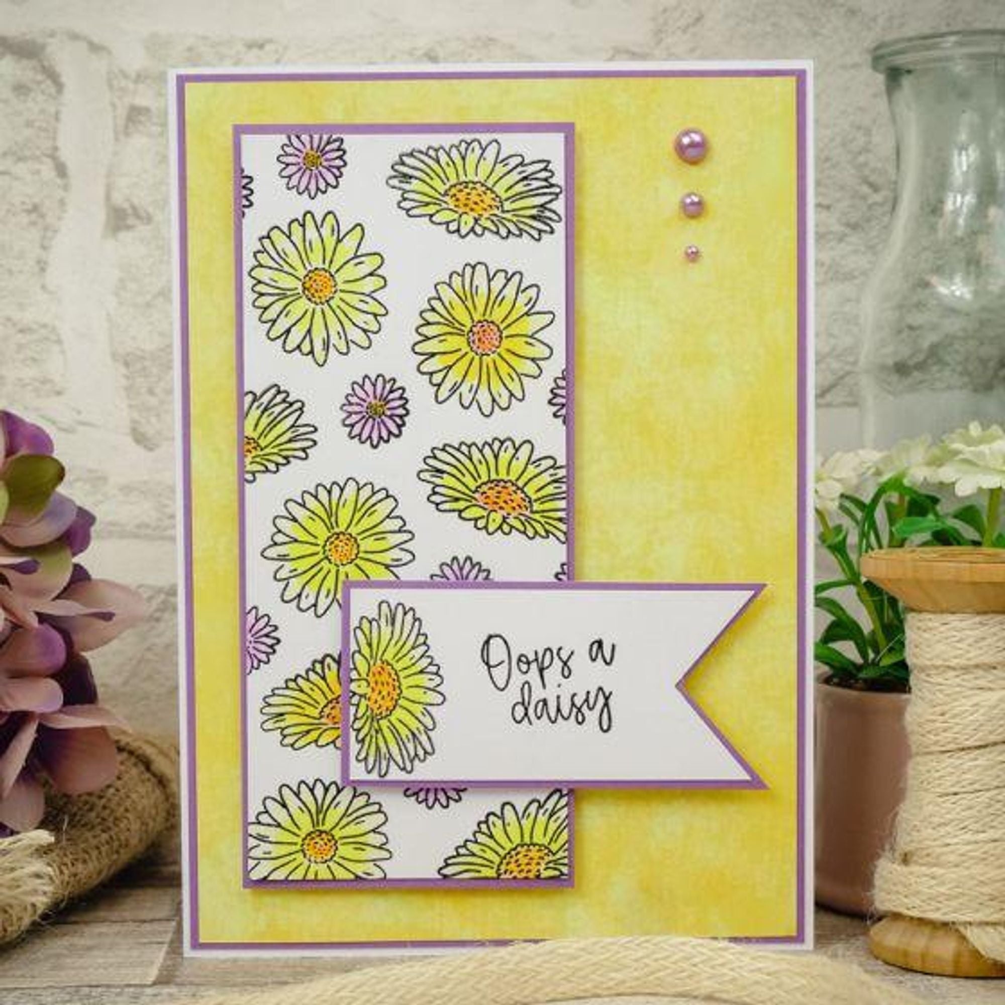 For The Love Of Stamps - Daisy Delights A6 Stamp Set