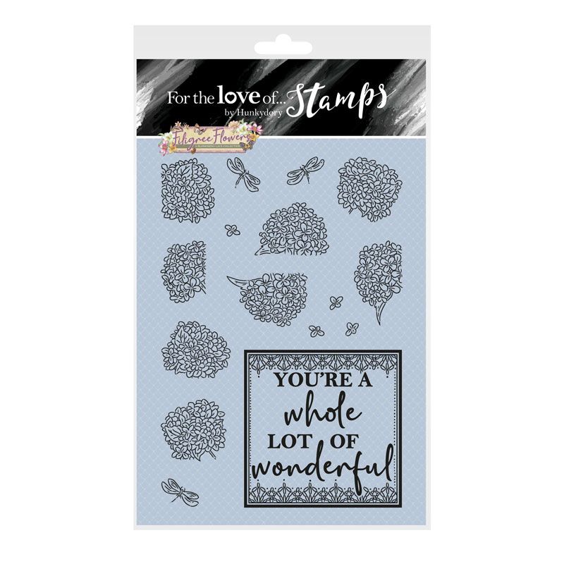 For the Love of Stamps - Filigree Flowers - Hydrangea