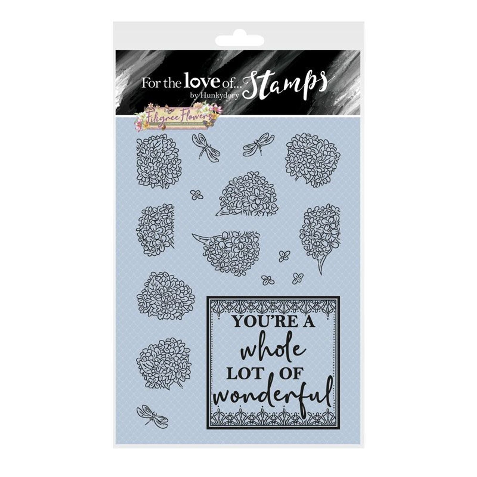 For the Love of Stamps - Filigree Flowers - Hydrangea